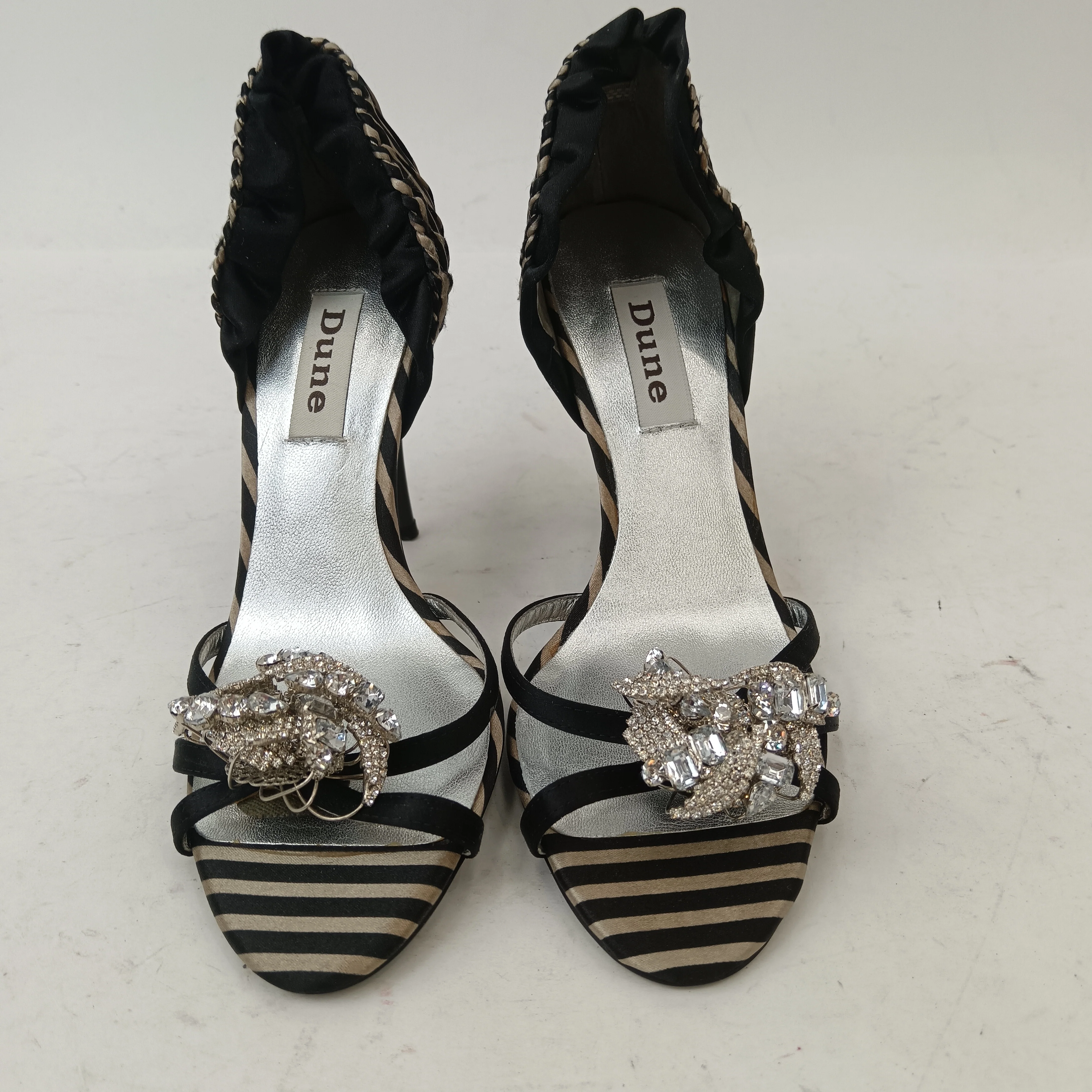 Dune Satin Zebra Print Women's Heels UK 3.5 Womenswear | Pre-loved