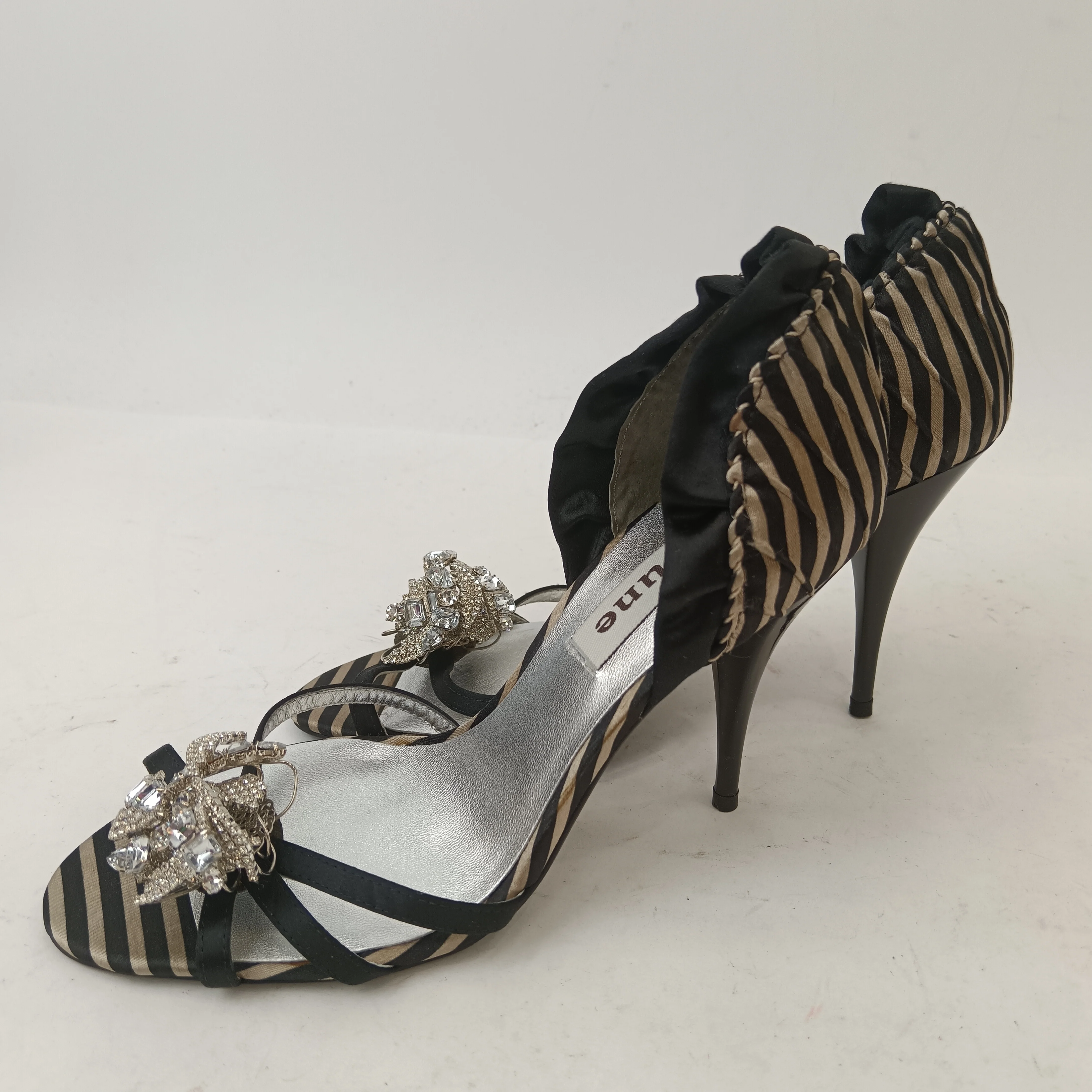Dune Satin Zebra Print Women's Heels UK 3.5 Womenswear | Pre-loved - Image 2