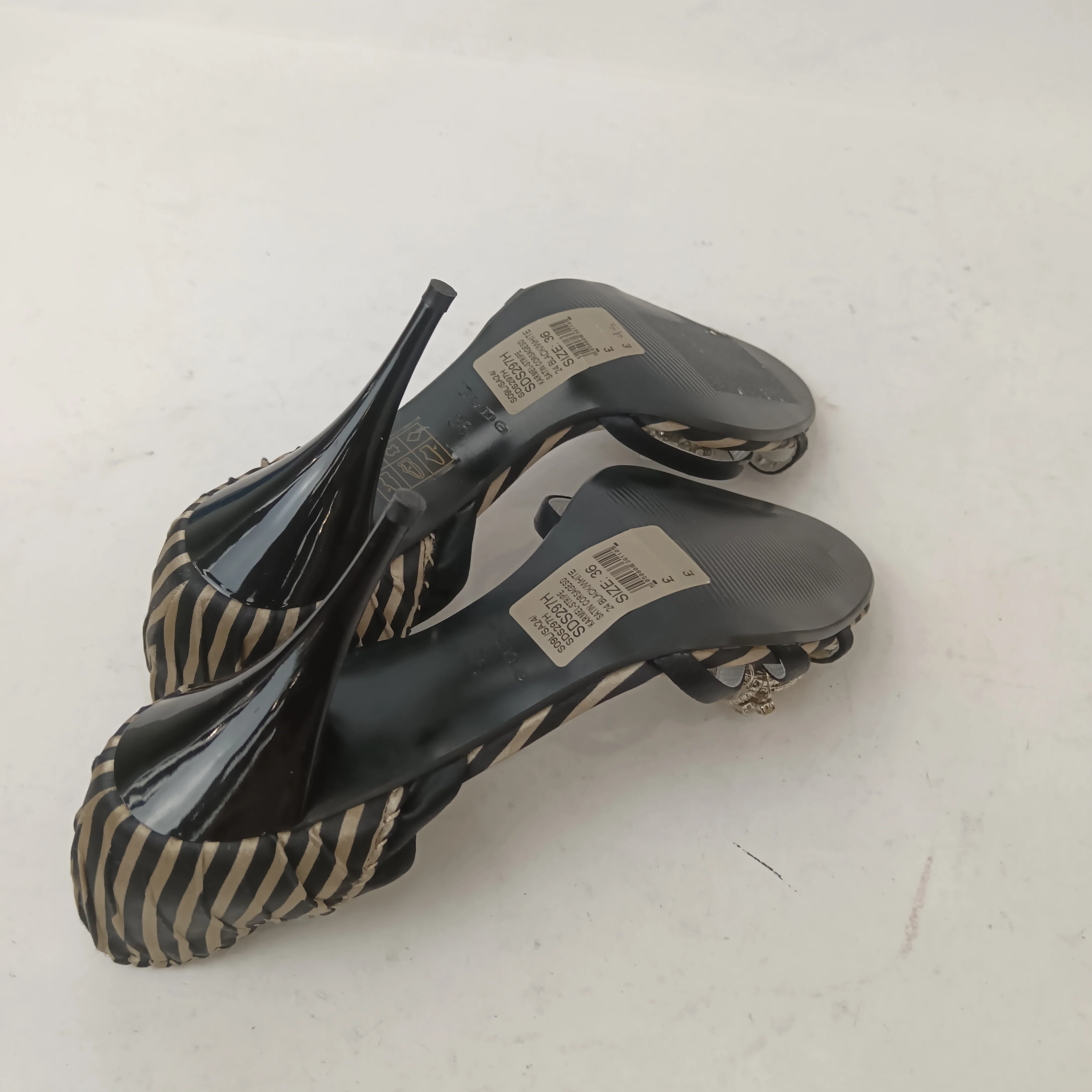 Dune Satin Zebra Print Women's Heels UK 3.5 Womenswear | Pre-loved - Image 4