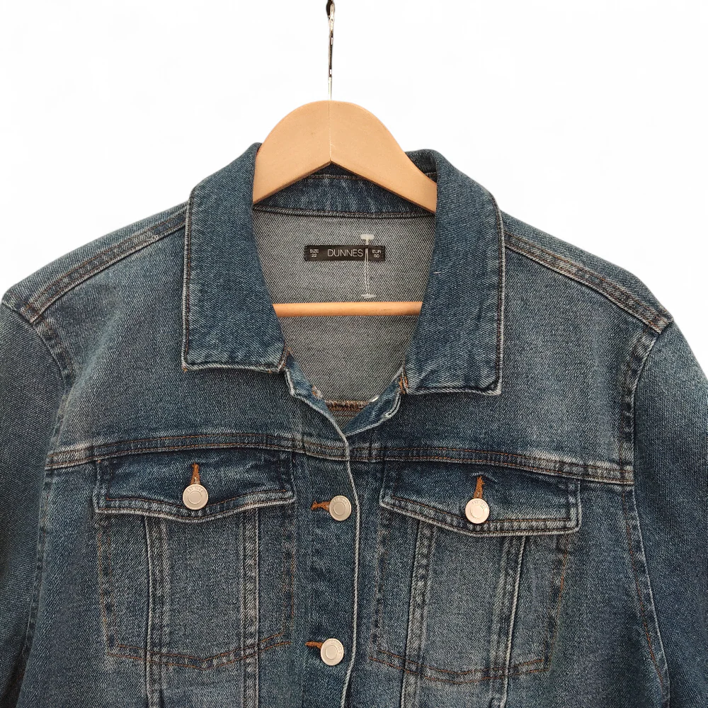 Dunnes Denim Jacket UK 22 Blue Womenswear | Pre-loved - Image 2