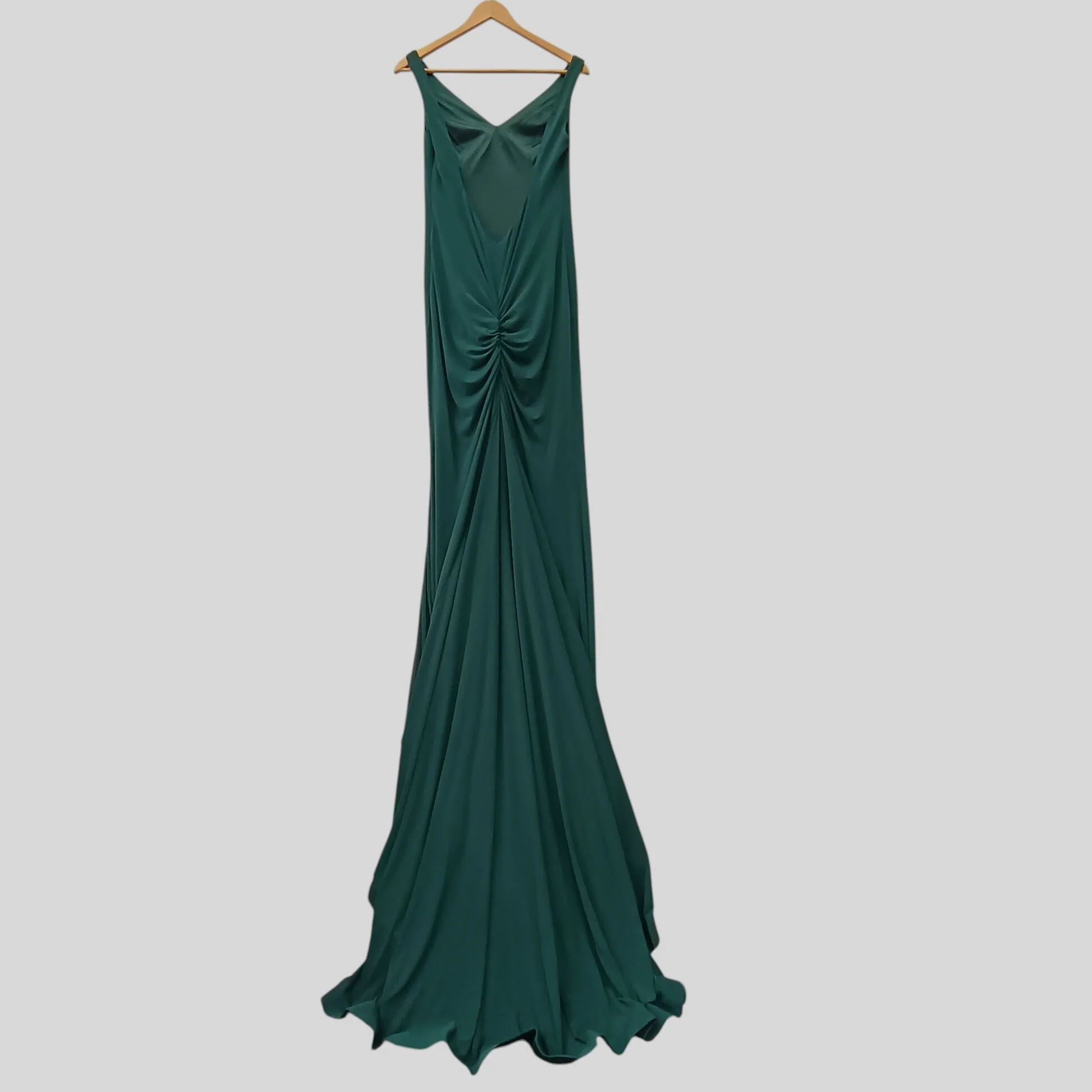 Dynasty London Green Bridesmaid Special Occasion Full Length Ladies Dress UK 8 - Tags On - Womenswear | Pre-loved - Image 2