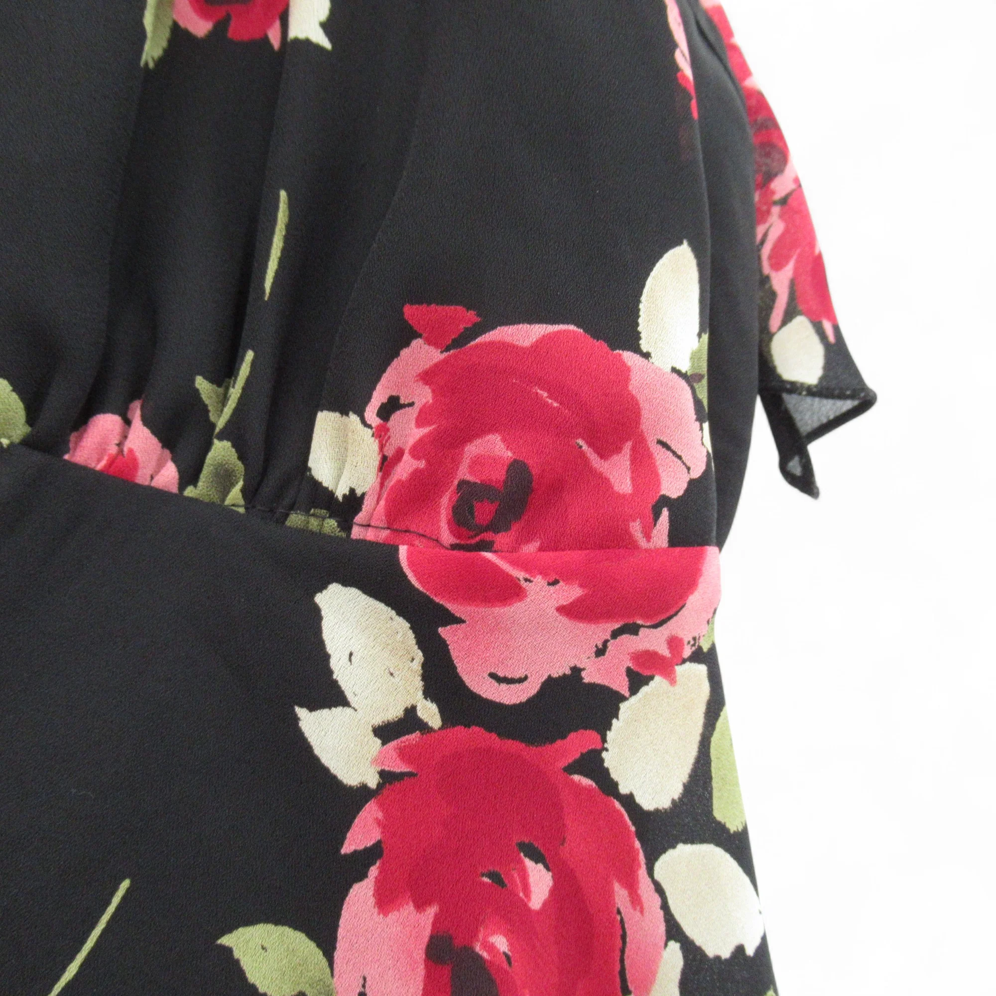 E-vie Floral Blouse Top Black Red UK 22-24 Womenswear | Pre-loved - Image 6