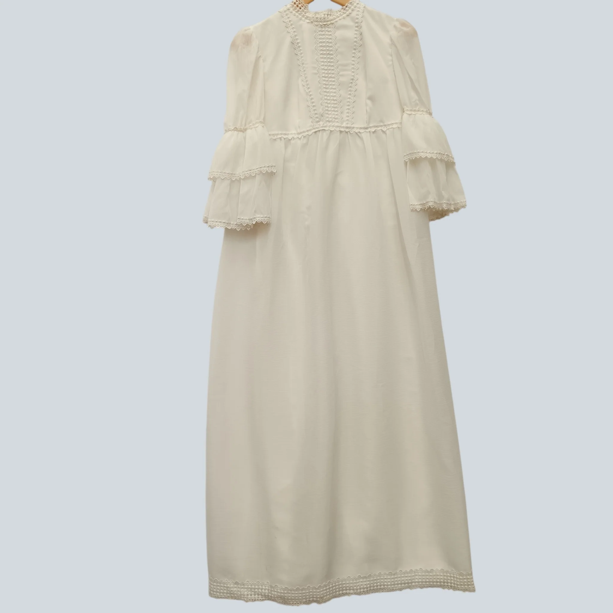 Emerson Vintage Style Ladies Wedding Special Occasion White Dress With Hat UK Medium Womenswear | Pre-loved