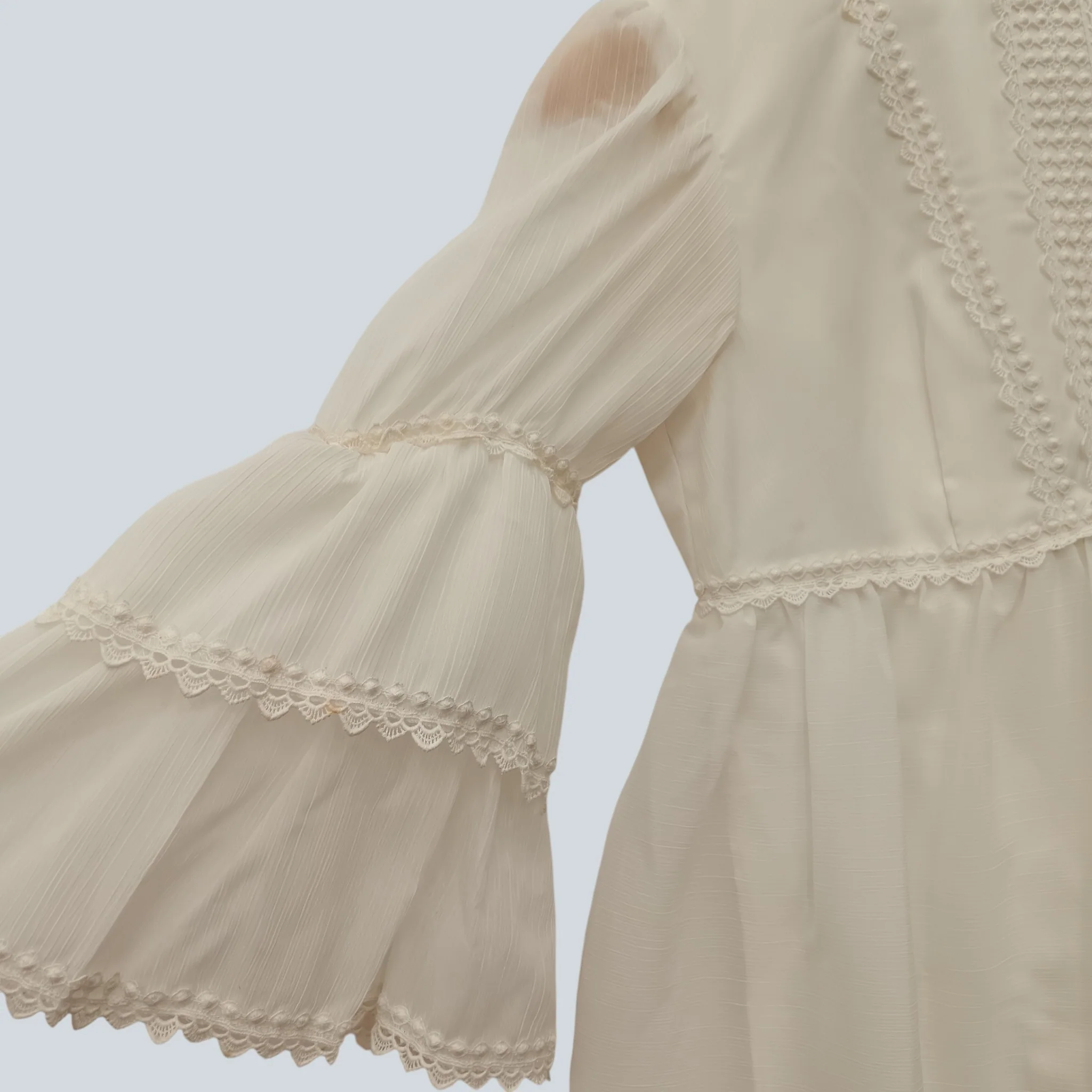Emerson Vintage Style Ladies Wedding Special Occasion White Dress With Hat UK Medium Womenswear | Pre-loved - Image 5