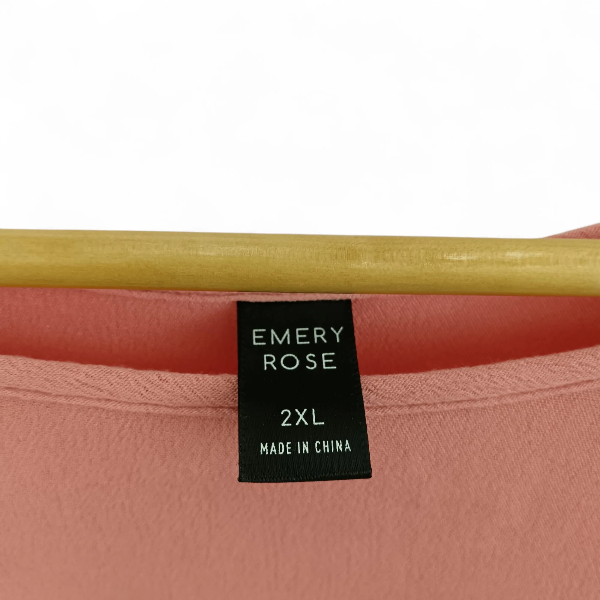 Emery Rose Blouse Top 2XL Pink Lace Trim Womenswear | Pre-loved - Image 2