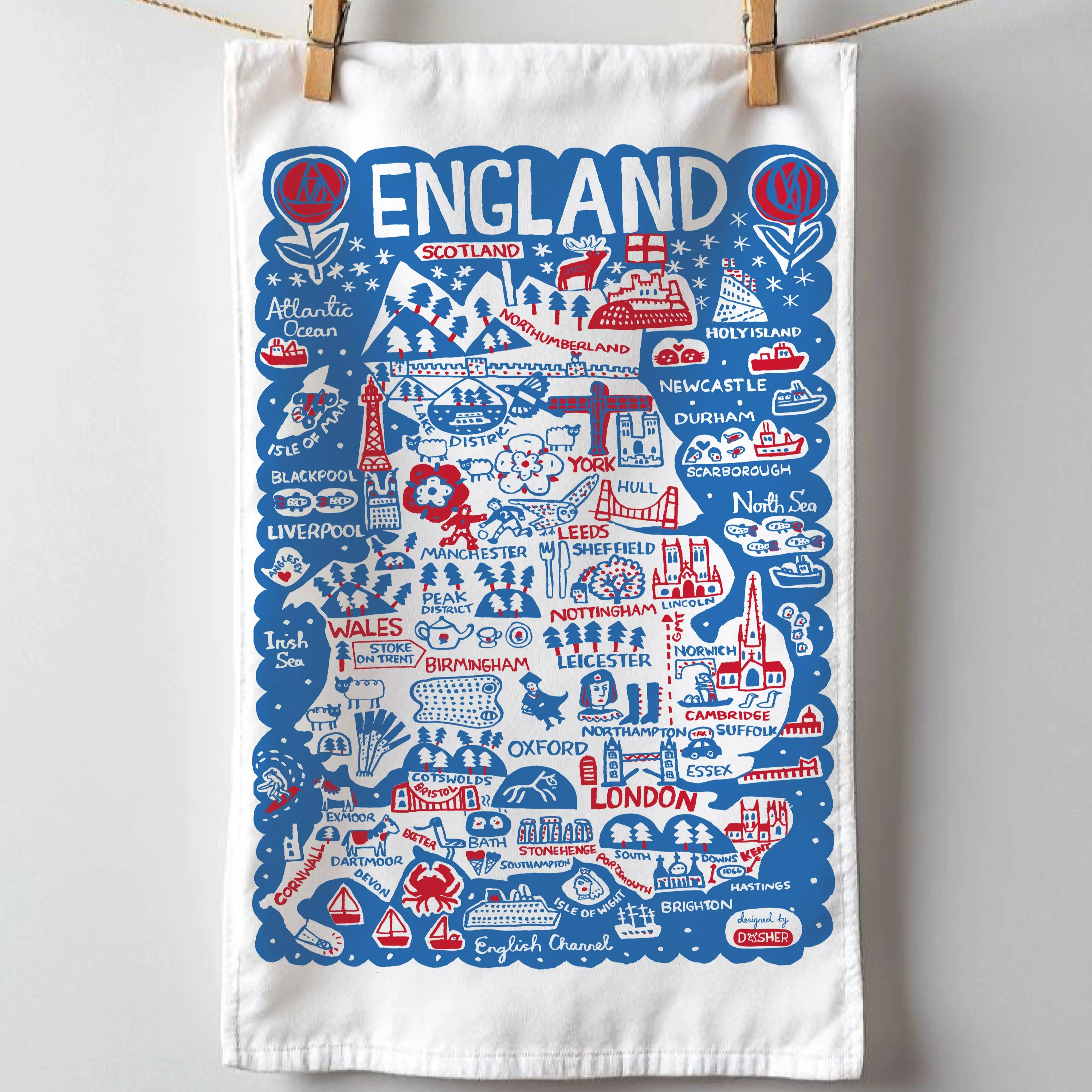 England Julia Gash | Tea towel