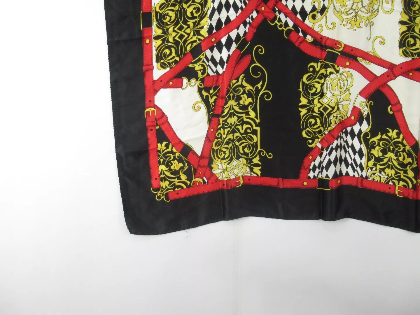 Escada 35"x35" Multicoloured Vintage Silk Scarf Womenswear | Preloved - Image 4