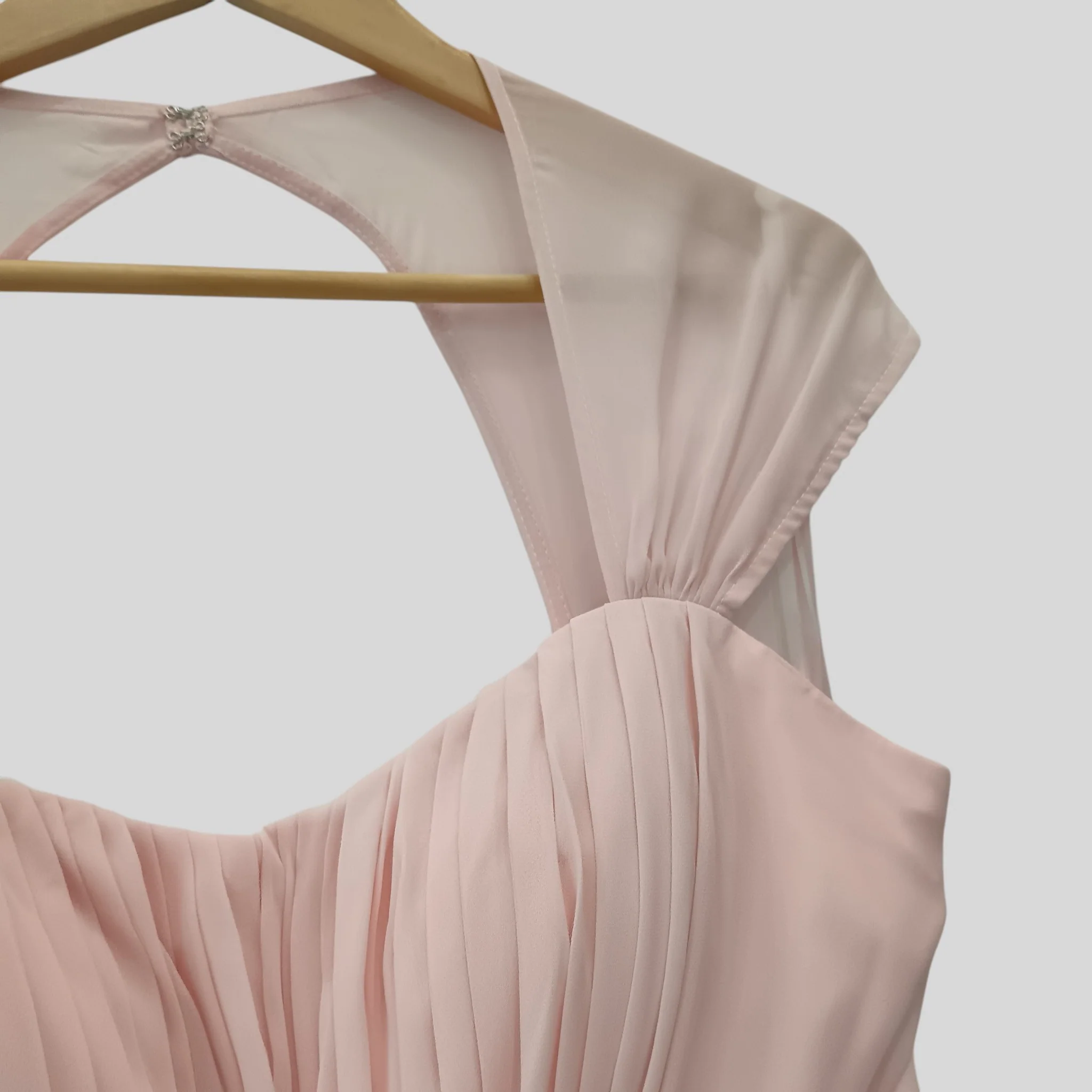 Ever Pretty Ladies Prom Bridesmaid Pink Full Length Cap Sleeve Dress UK 20 - Tags On - Womenswear | Preloved - Image 3