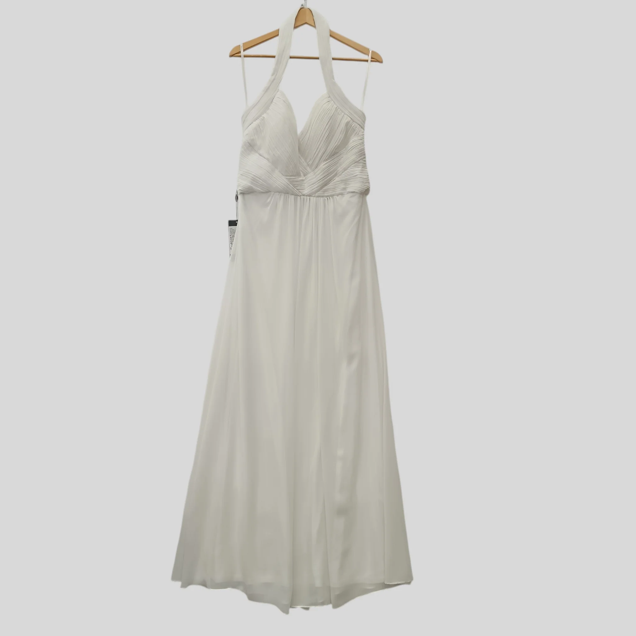 Ever Pretty Ladies Prom Bridesmaid White Dress Halter Neck Pleated Top UK 16 -Tags On- Womenswear | Preloved