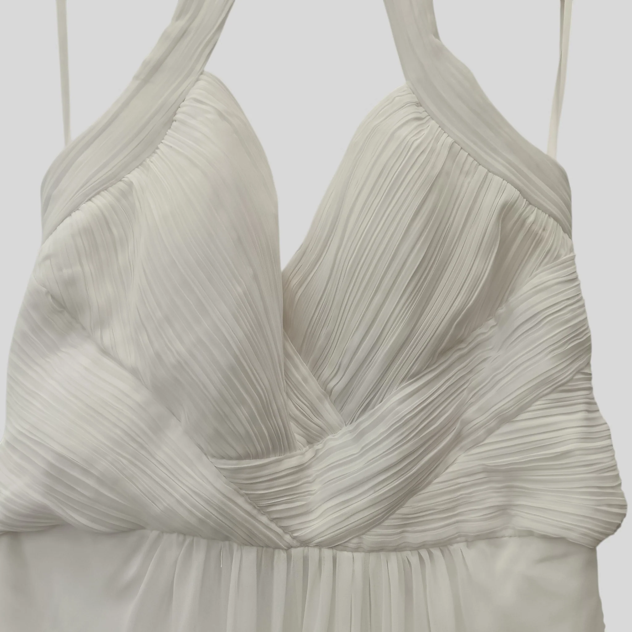 Ever Pretty Ladies Prom Bridesmaid White Dress Halter Neck Pleated Top UK 16 -Tags On- Womenswear | Preloved - Image 3