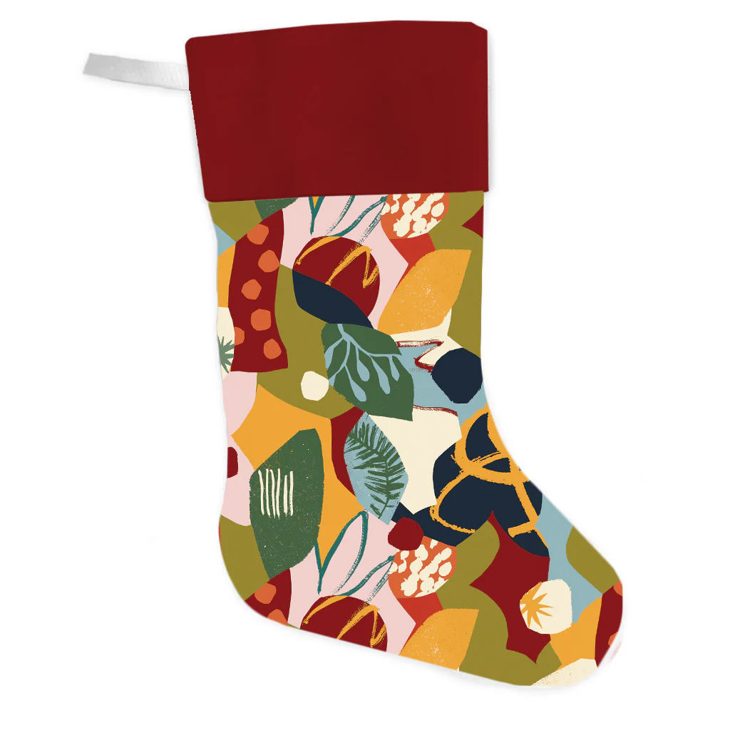 Evergreen leaves stocking - Lily Windsor Walker - Image 2