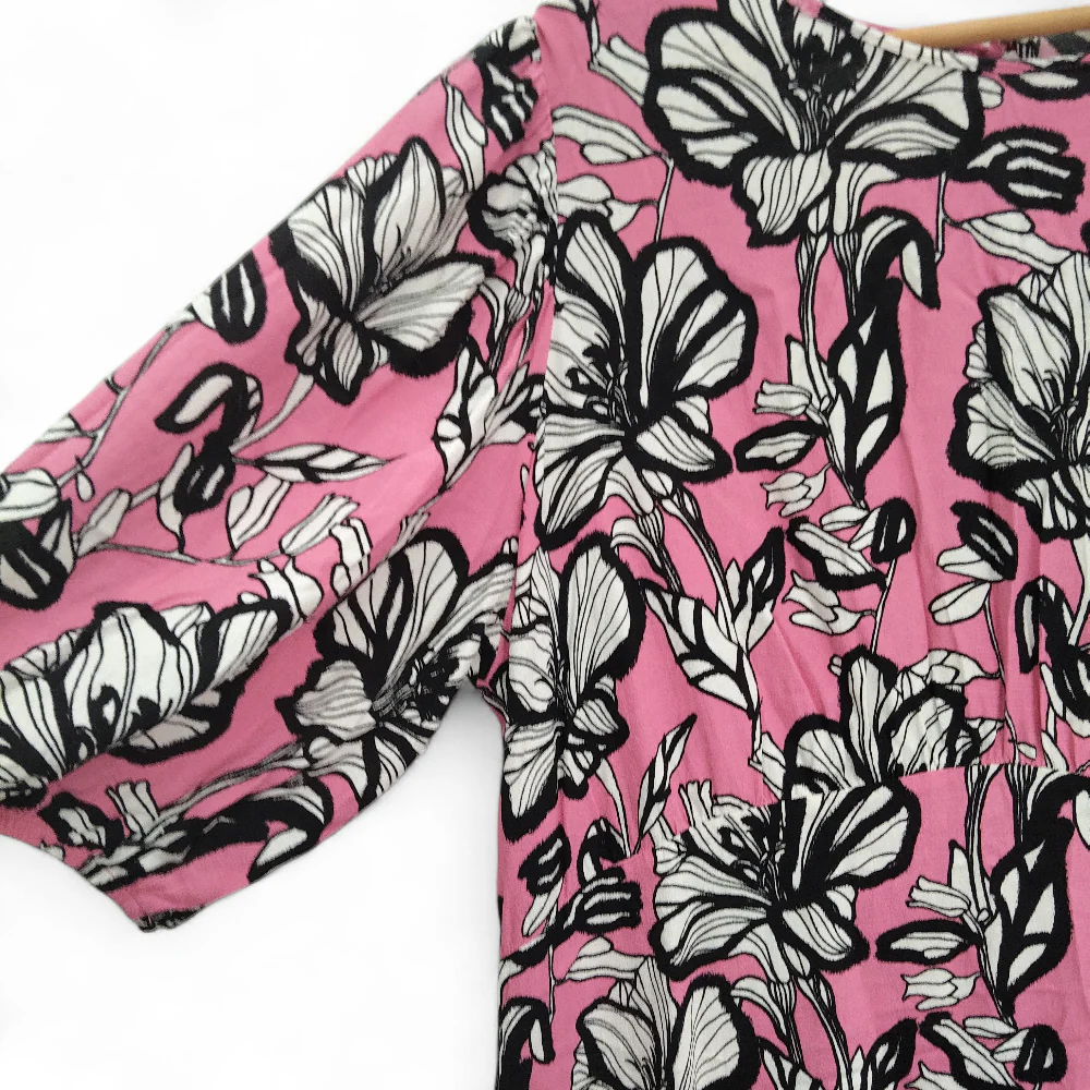 F & F Maxi Dress UK 22 Pink Black Womenswear | Pre-loved - Image 3