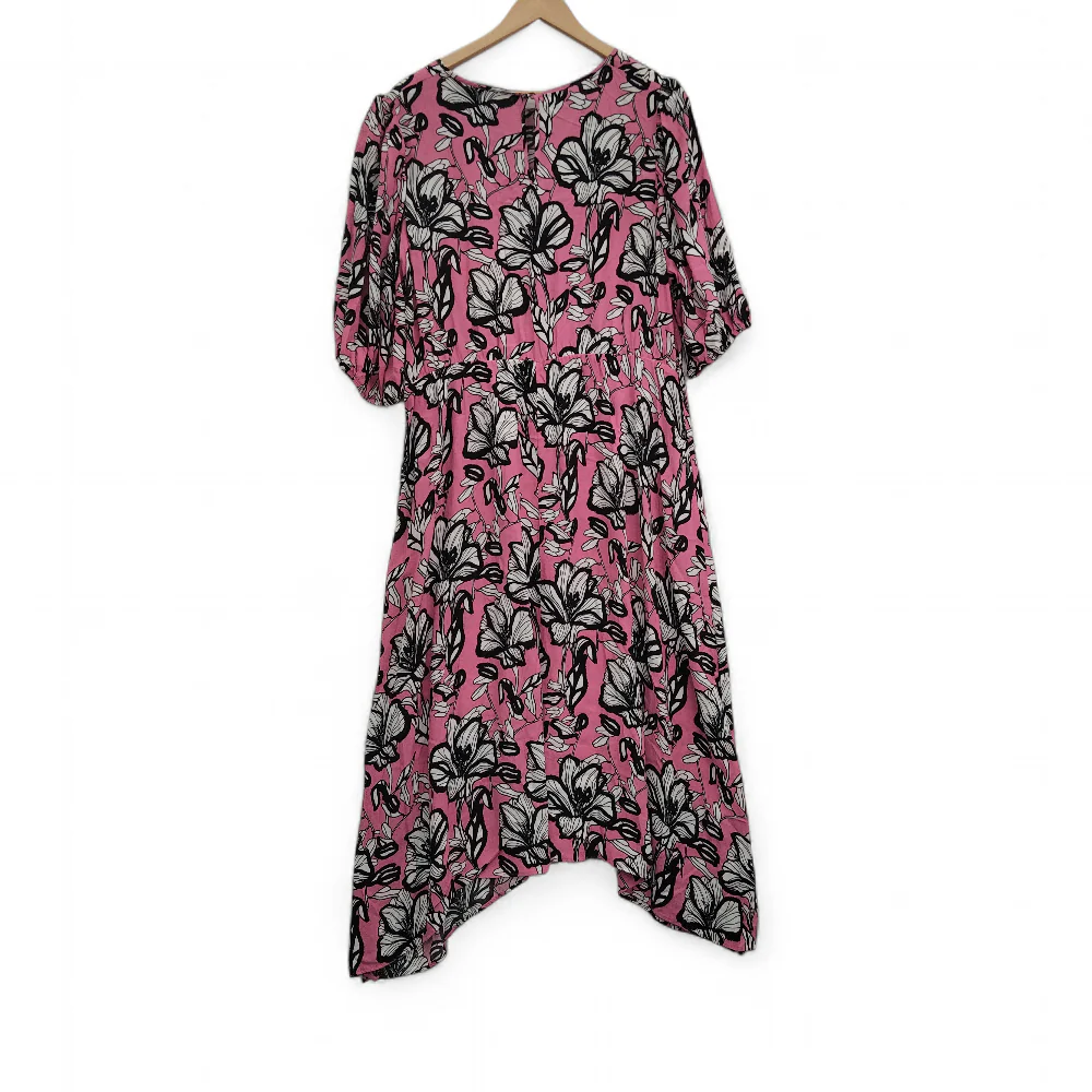 F & F Maxi Dress UK 22 Pink Black Womenswear | Pre-loved - Image 4