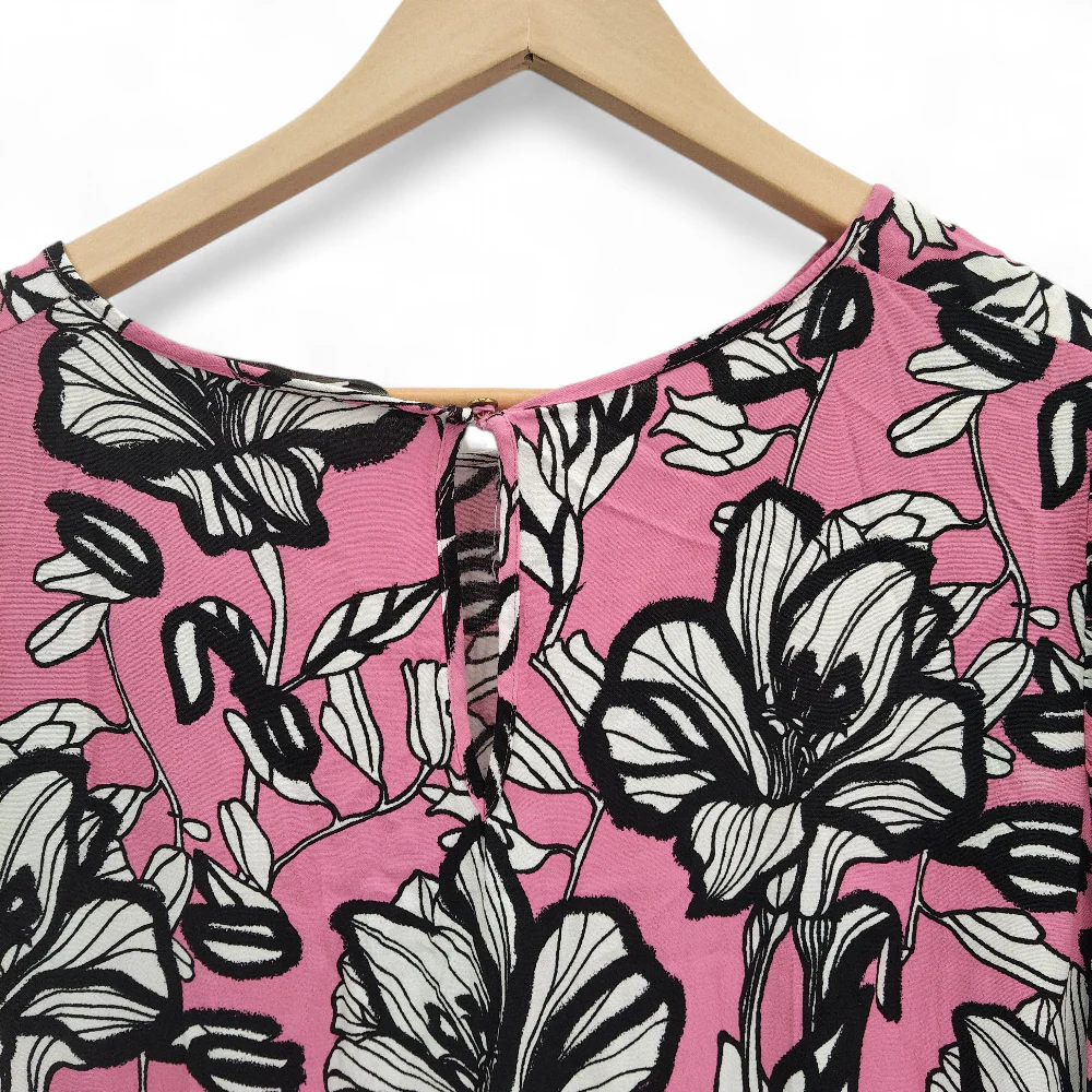 F & F Maxi Dress UK 22 Pink Black Womenswear | Pre-loved - Image 5