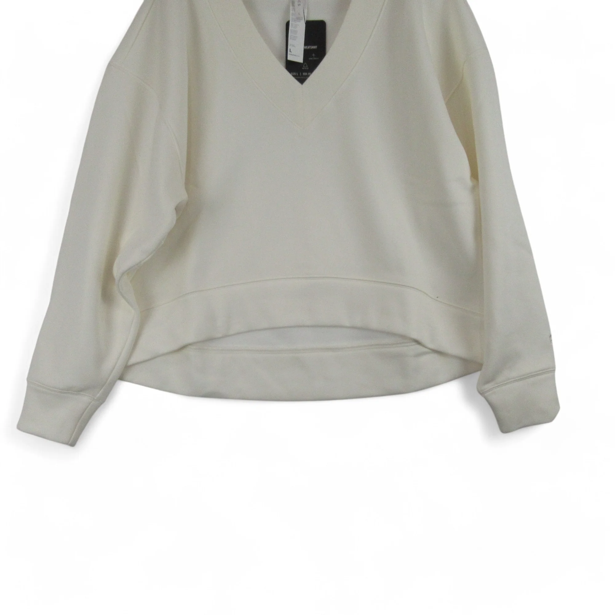 Fabletics Large Ivory Sweat Top Jumper Womenswear | Preloved - Image 3