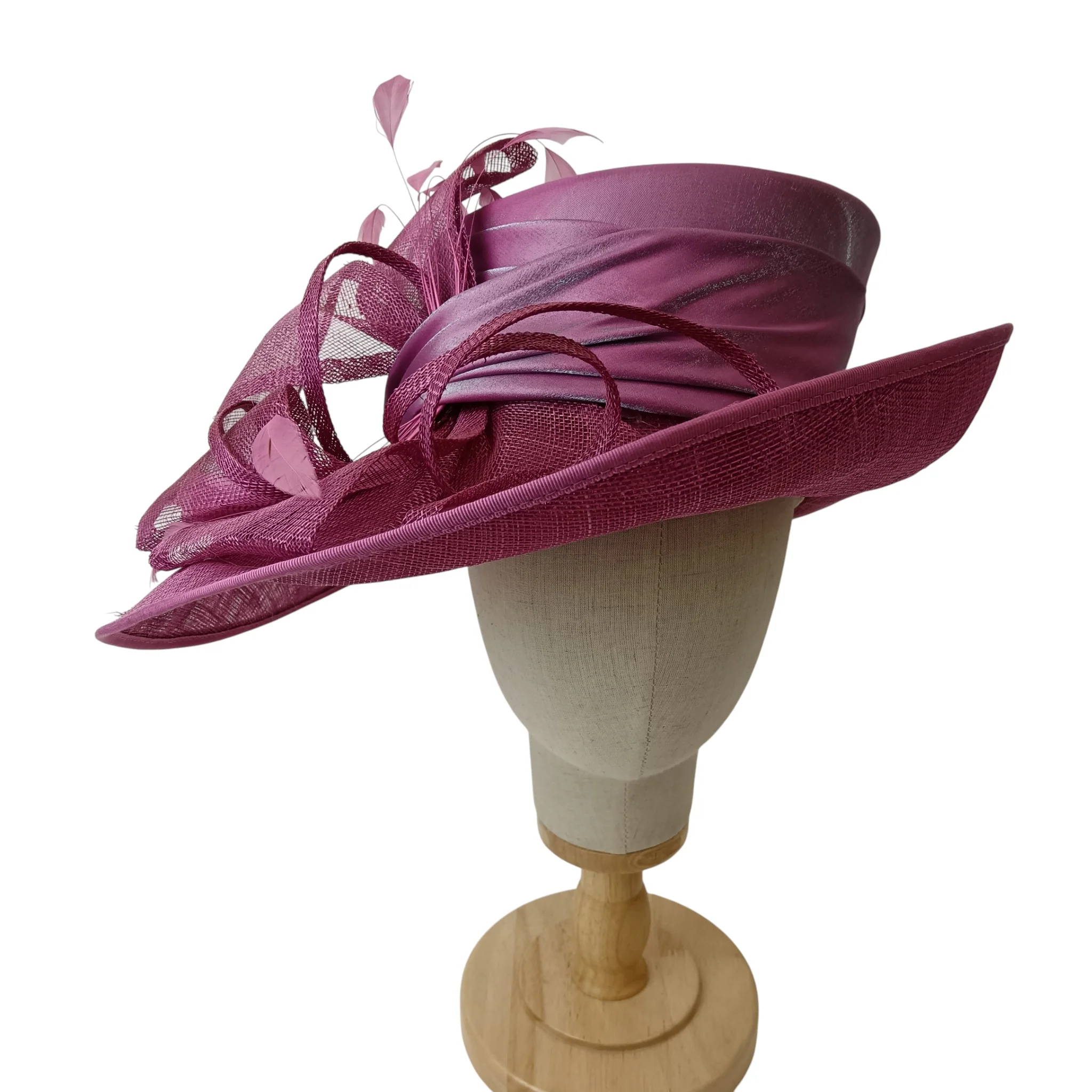 Failsworth Ladies Purple Special Occasion Wedding Hat Womenswear | Pre-loved