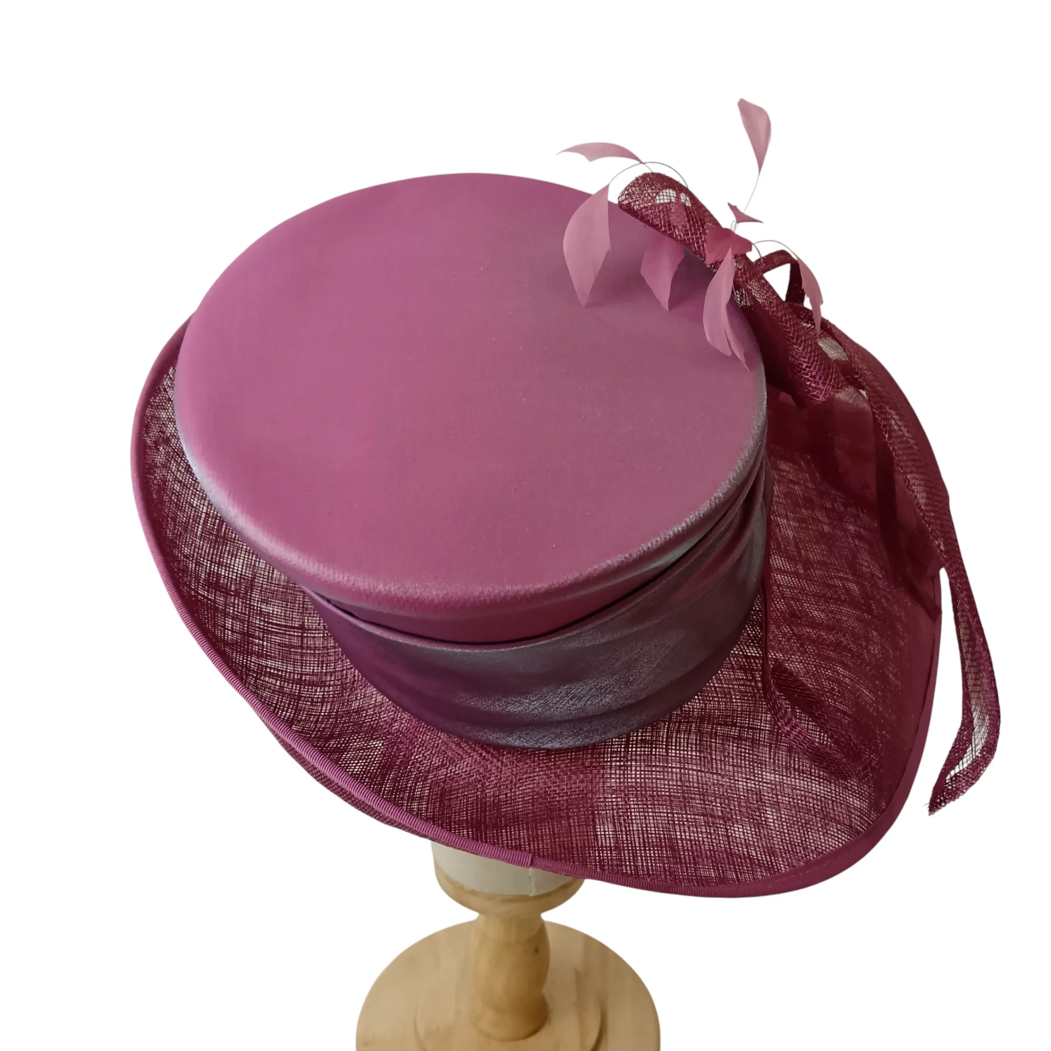 Failsworth Ladies Purple Special Occasion Wedding Hat Womenswear | Pre-loved - Image 2