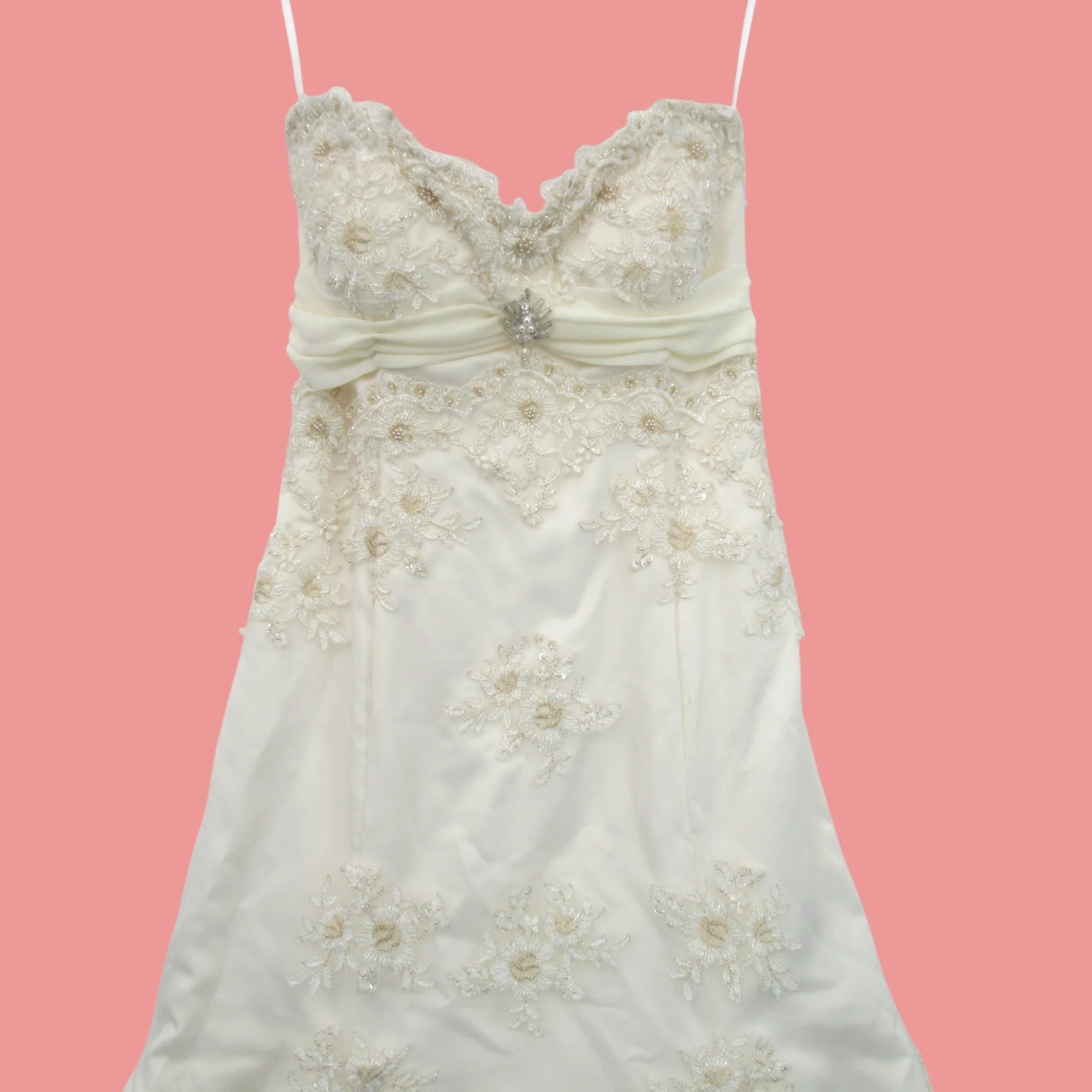 Fair Lady Diamante Wedding Dress Ivory Small Womenswear | Pre-loved - Image 3