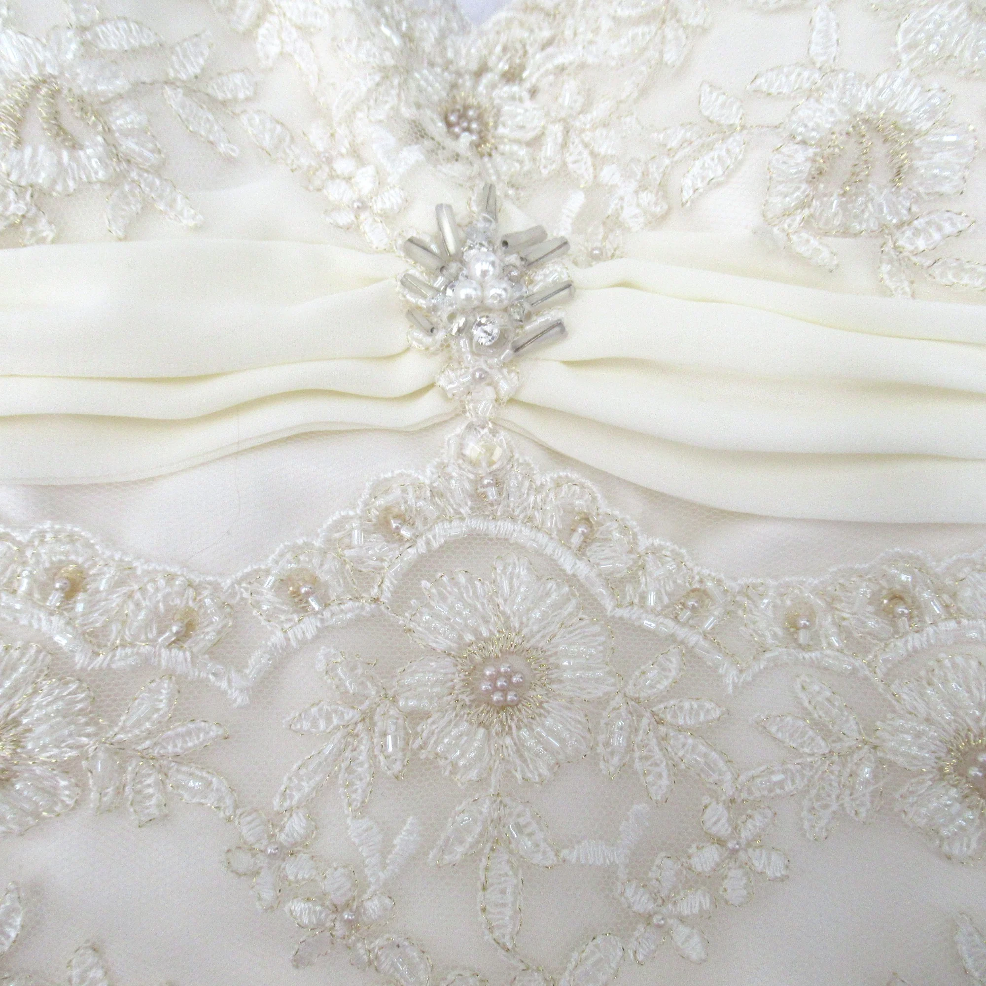 Fair Lady Diamante Wedding Dress Ivory Small Womenswear | Pre-loved - Image 4