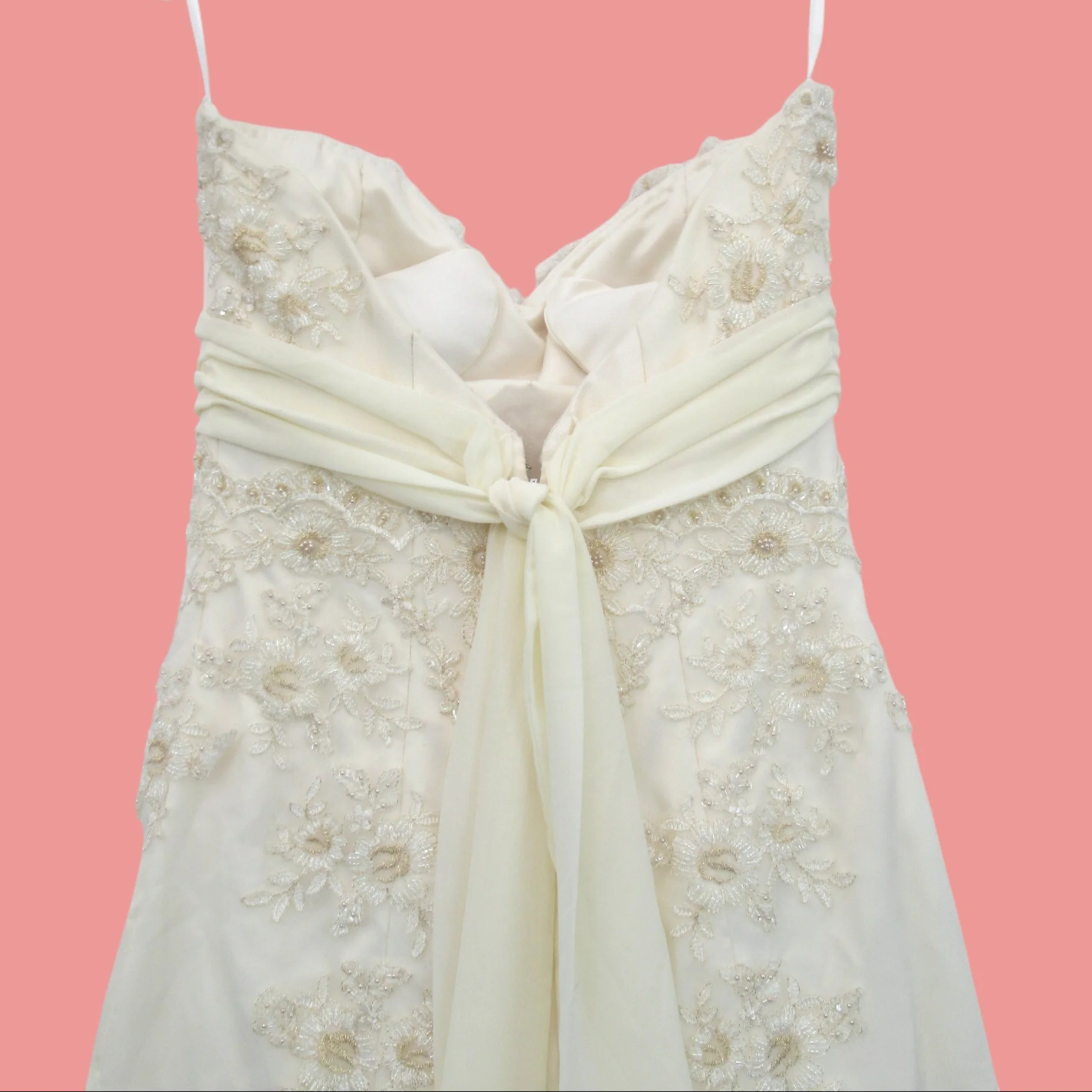 Fair Lady Diamante Wedding Dress Ivory Small Womenswear | Pre-loved - Image 5