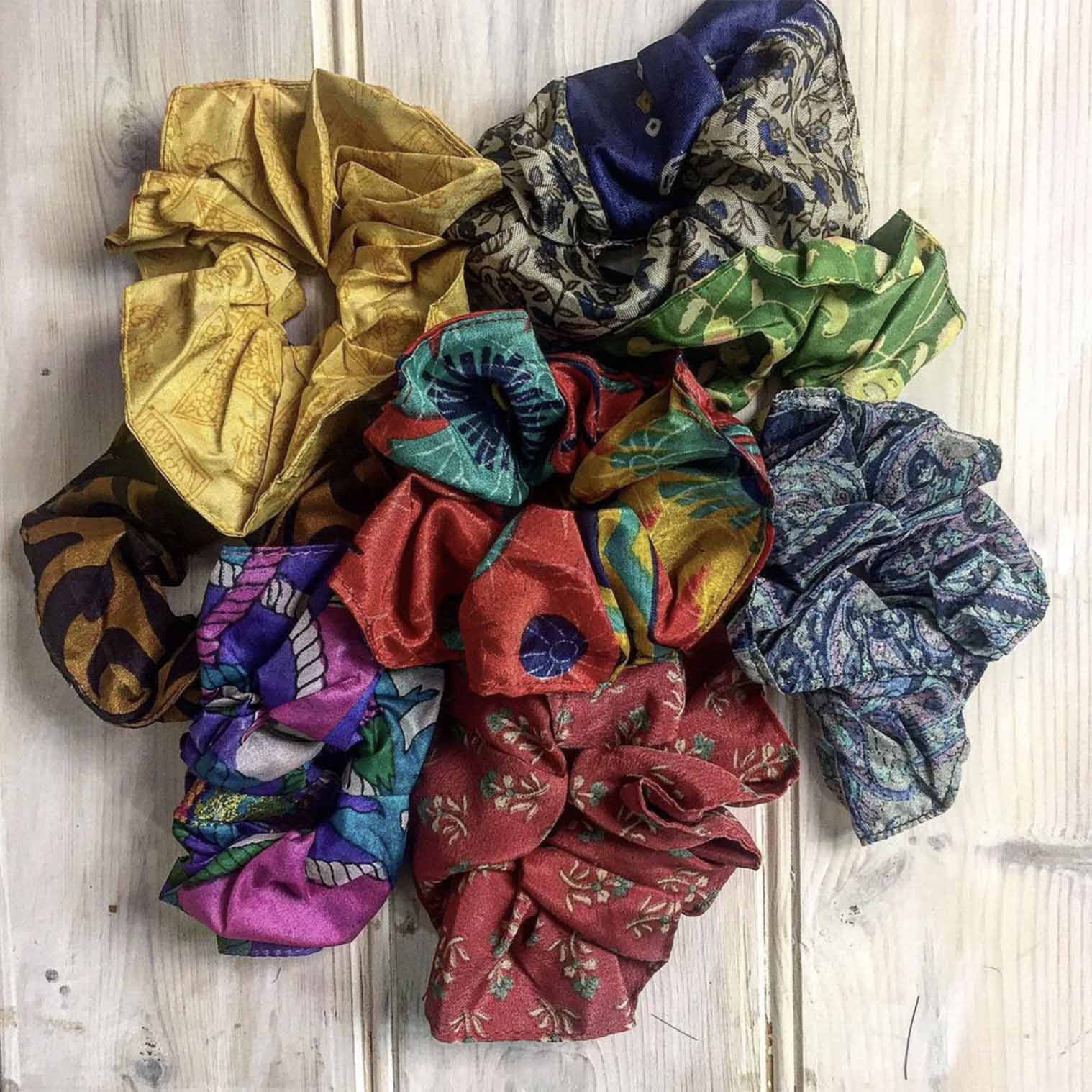 Recycled Sari Scrunchie - Image 8