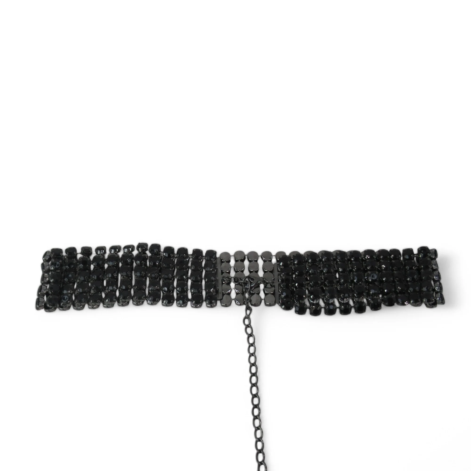 Fashion Belt 5 Row Black Crystal One Size Womenswear | Preloved - Image 2