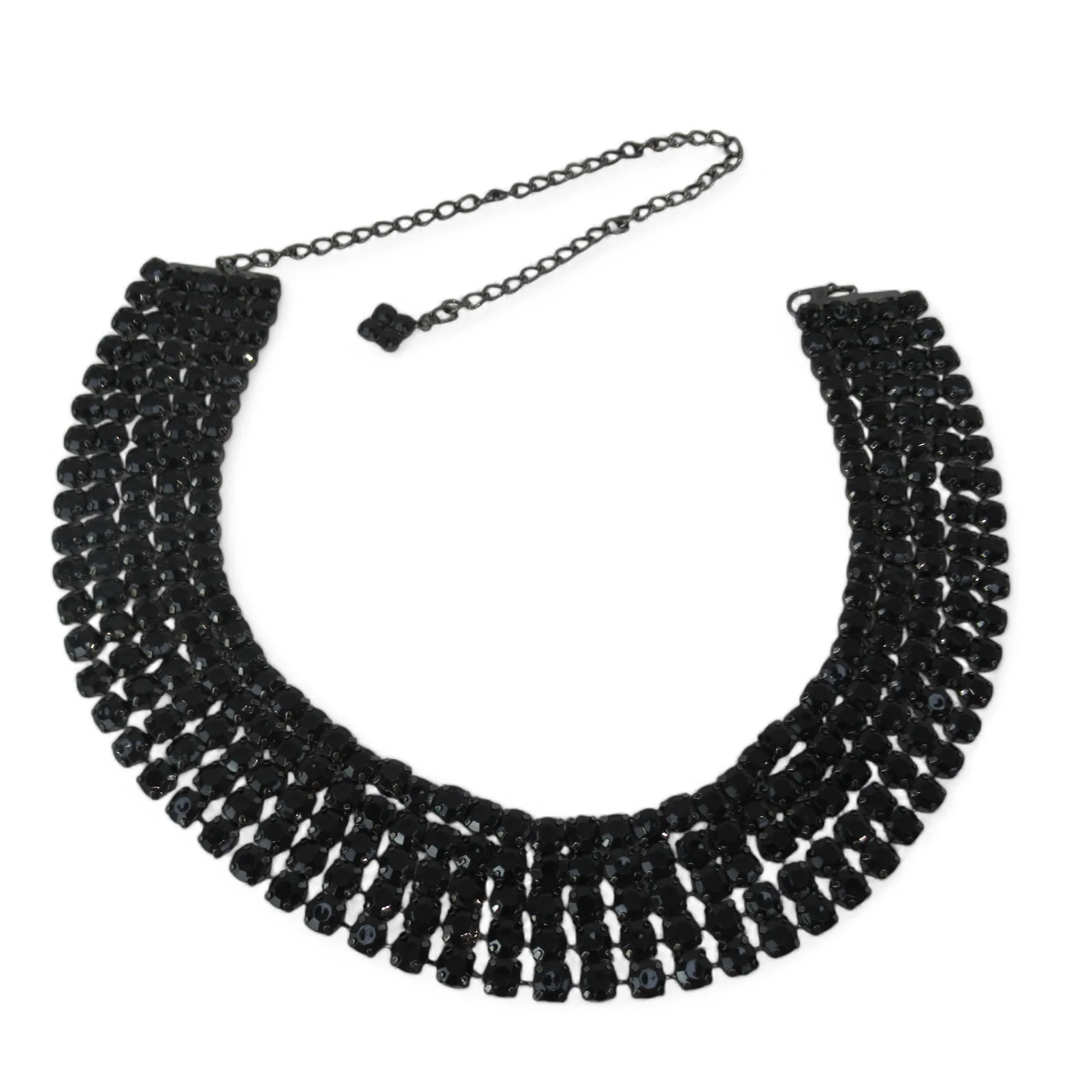 Fashion Belt 5 Row Black Crystal One Size Womenswear | Preloved - Image 3