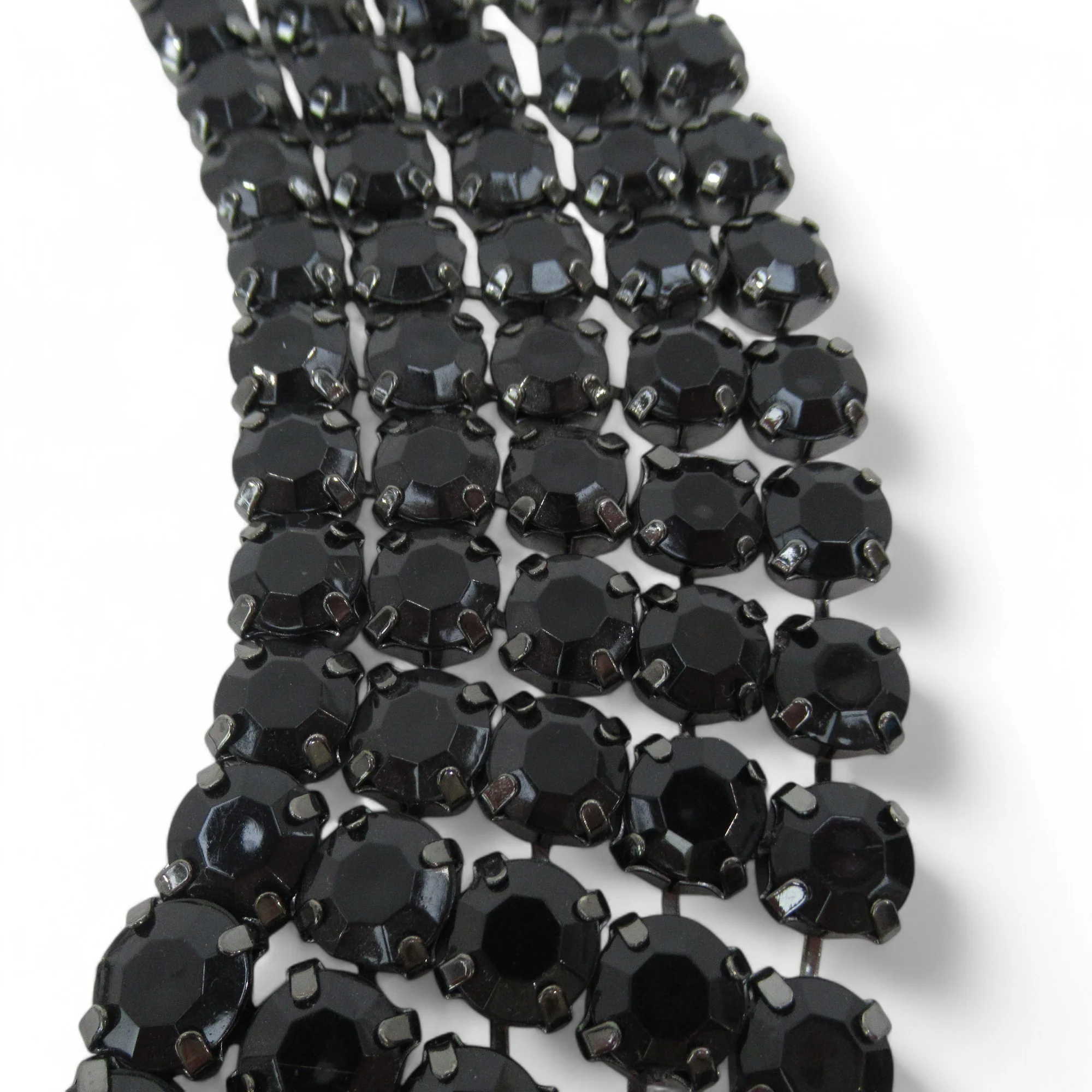 Fashion Belt 5 Row Black Crystal One Size Womenswear | Preloved - Image 4