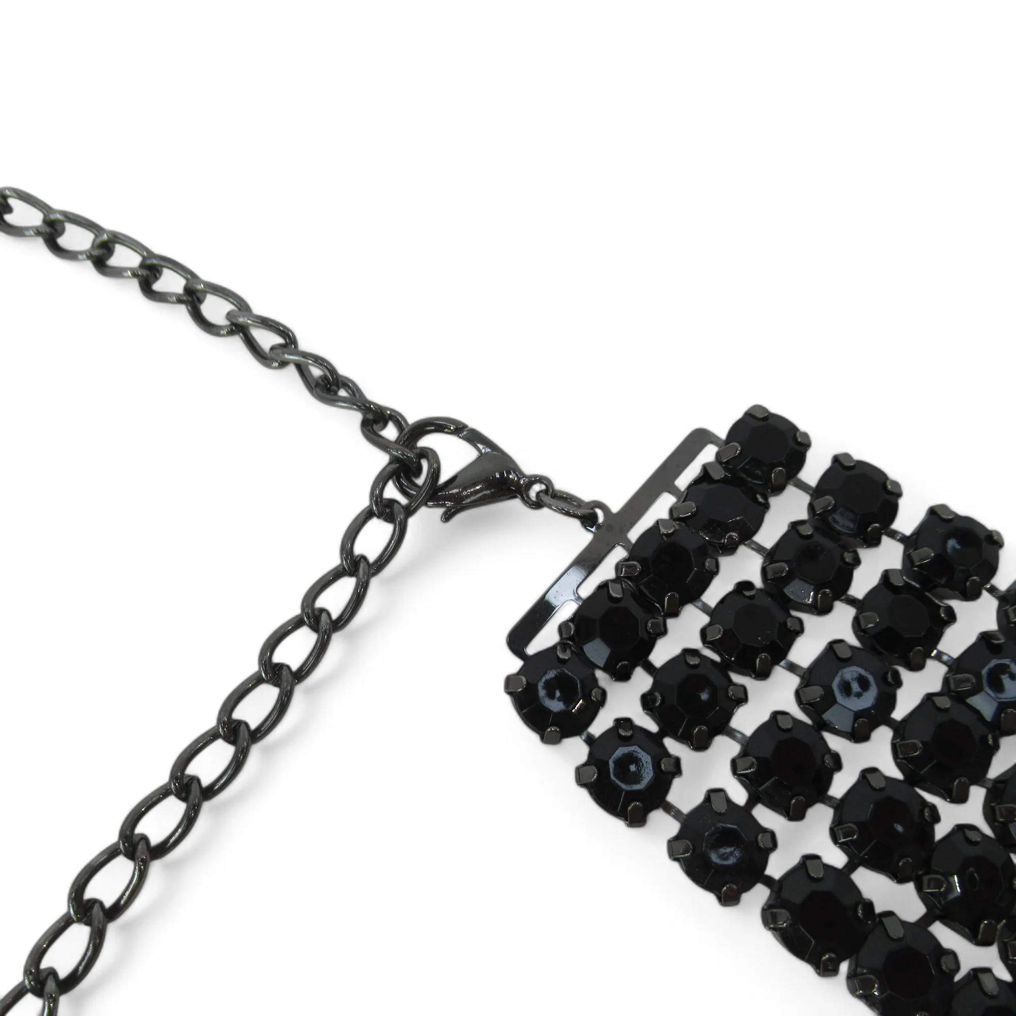 Fashion Belt 5 Row Black Crystal One Size Womenswear | Preloved - Image 5