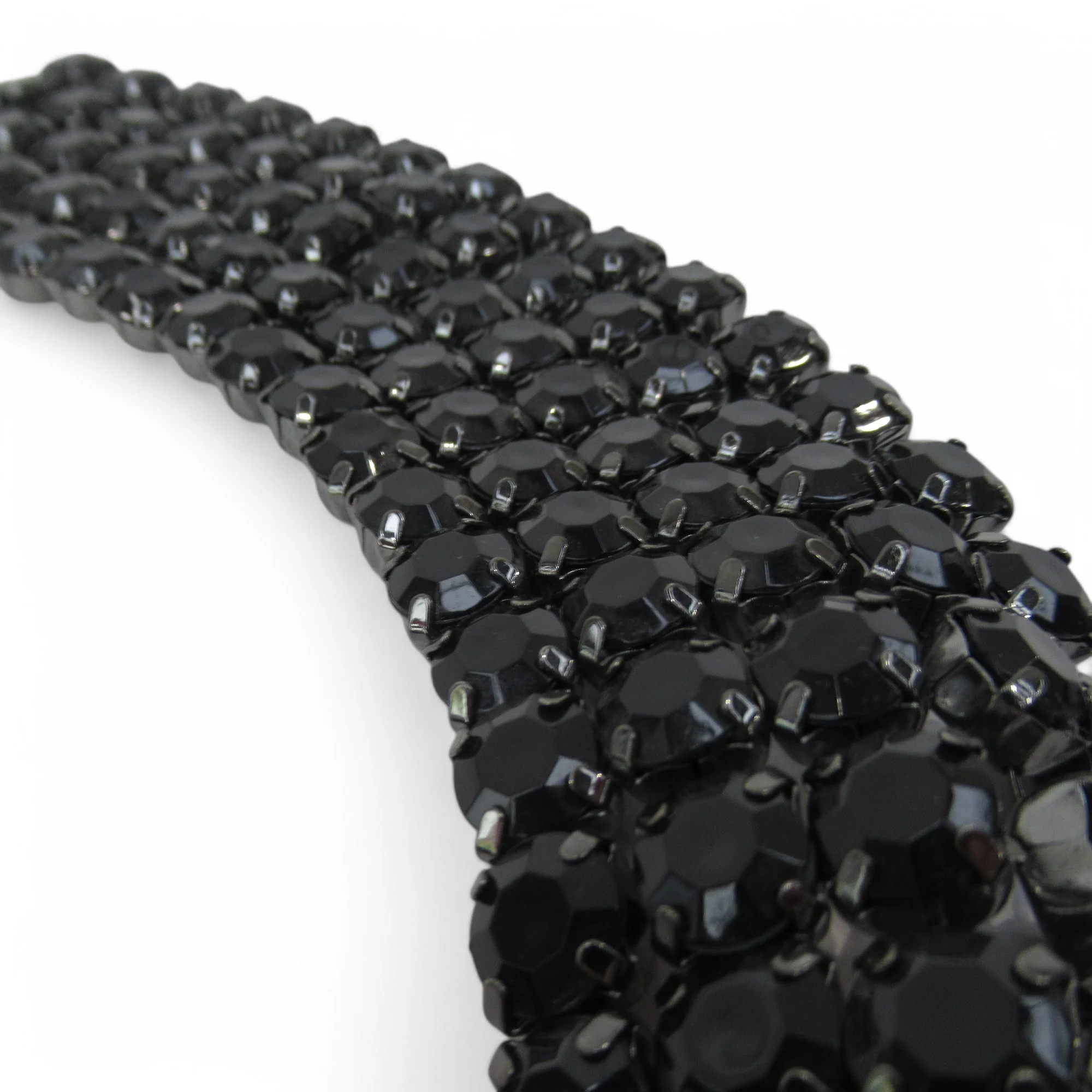 Fashion Belt 5 Row Black Crystal One Size Womenswear | Preloved - Image 6