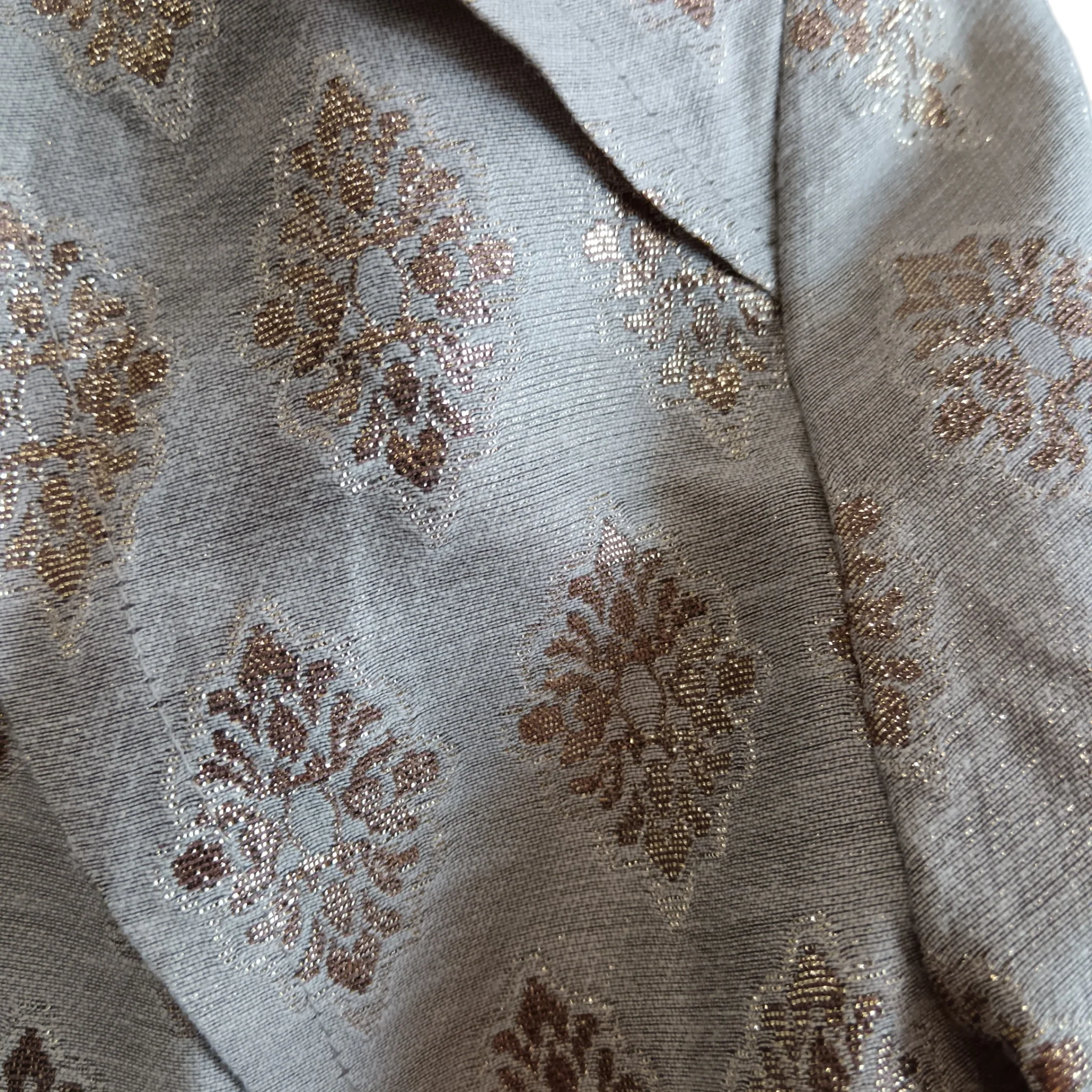 Fee G Stonehasen Grey Satin With Gold Pattern Mother Of Bride Outfit UK 10- Womenswear | Pre-loved - Image 6