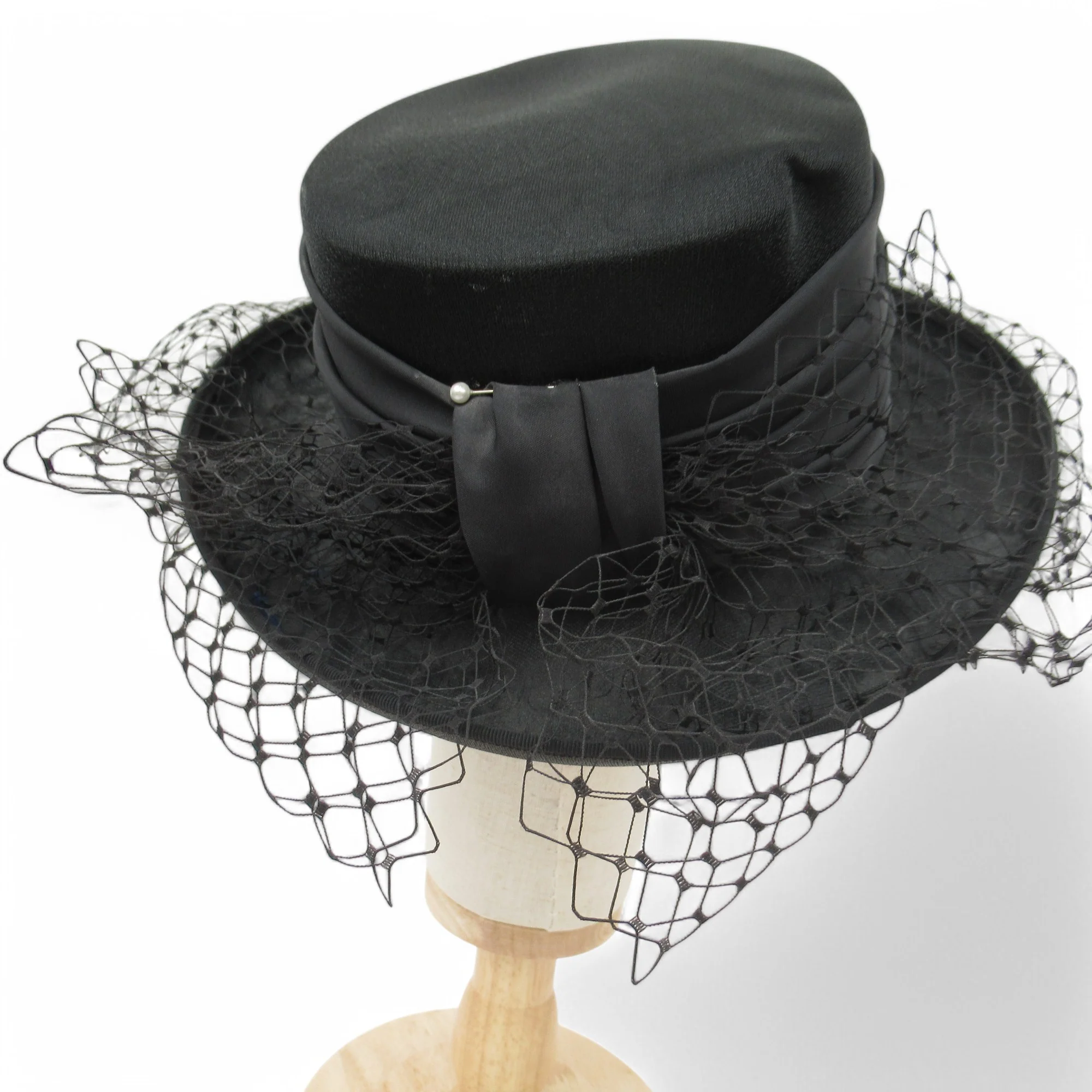 First Avenue Mother Of Bride Vintage Hat Black Womenswear | Pre-loved - Image 3