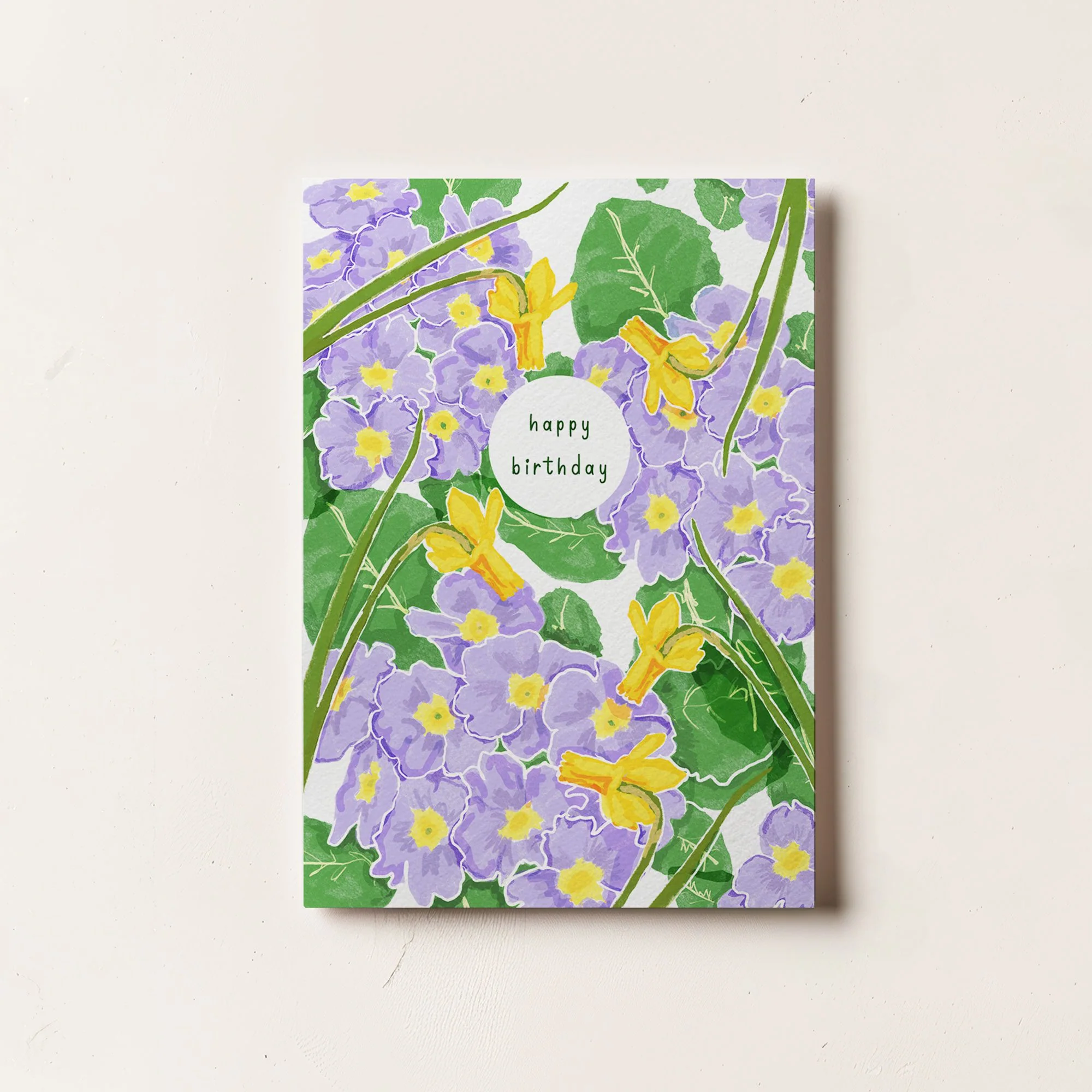 Floral Spring Happy Birthday Card | La Plante Carnivore store