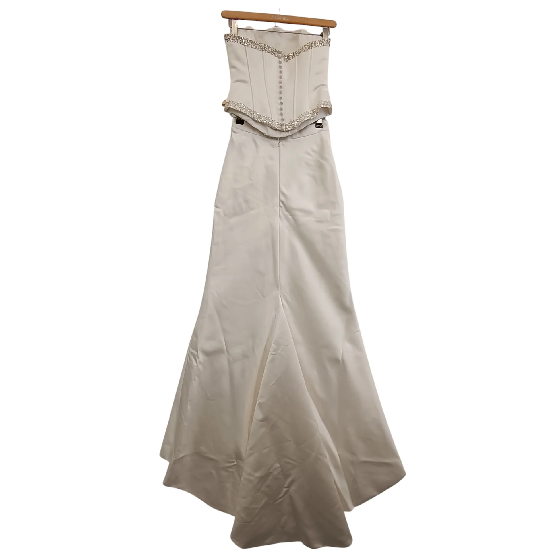 Folio Tracy Connop White Wedding Dress 2 Pieces Size 10 Womenswear | Pre-loved - Image 2