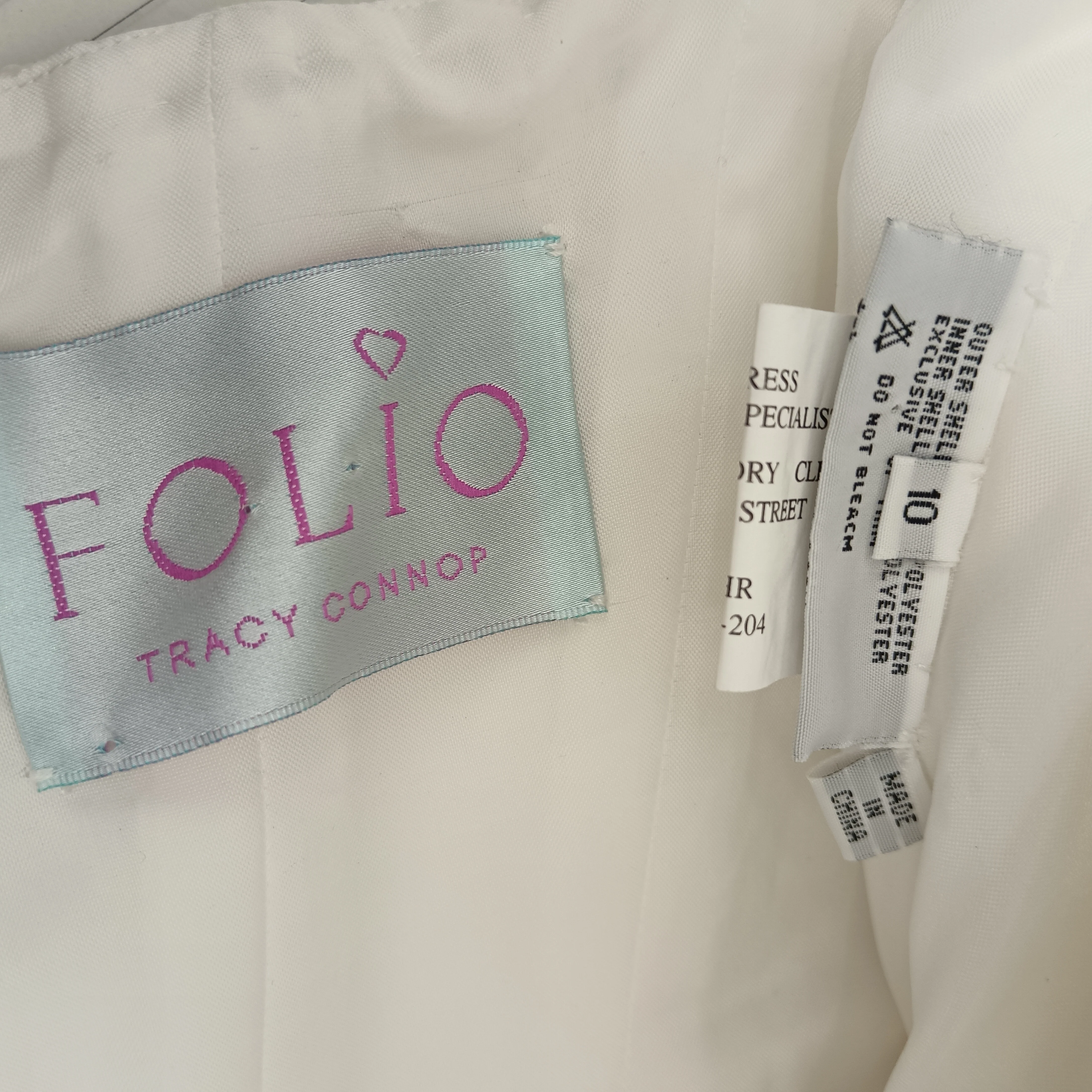 Folio Tracy Connop White Wedding Dress 2 Pieces Size 10 Womenswear | Pre-loved - Image 6