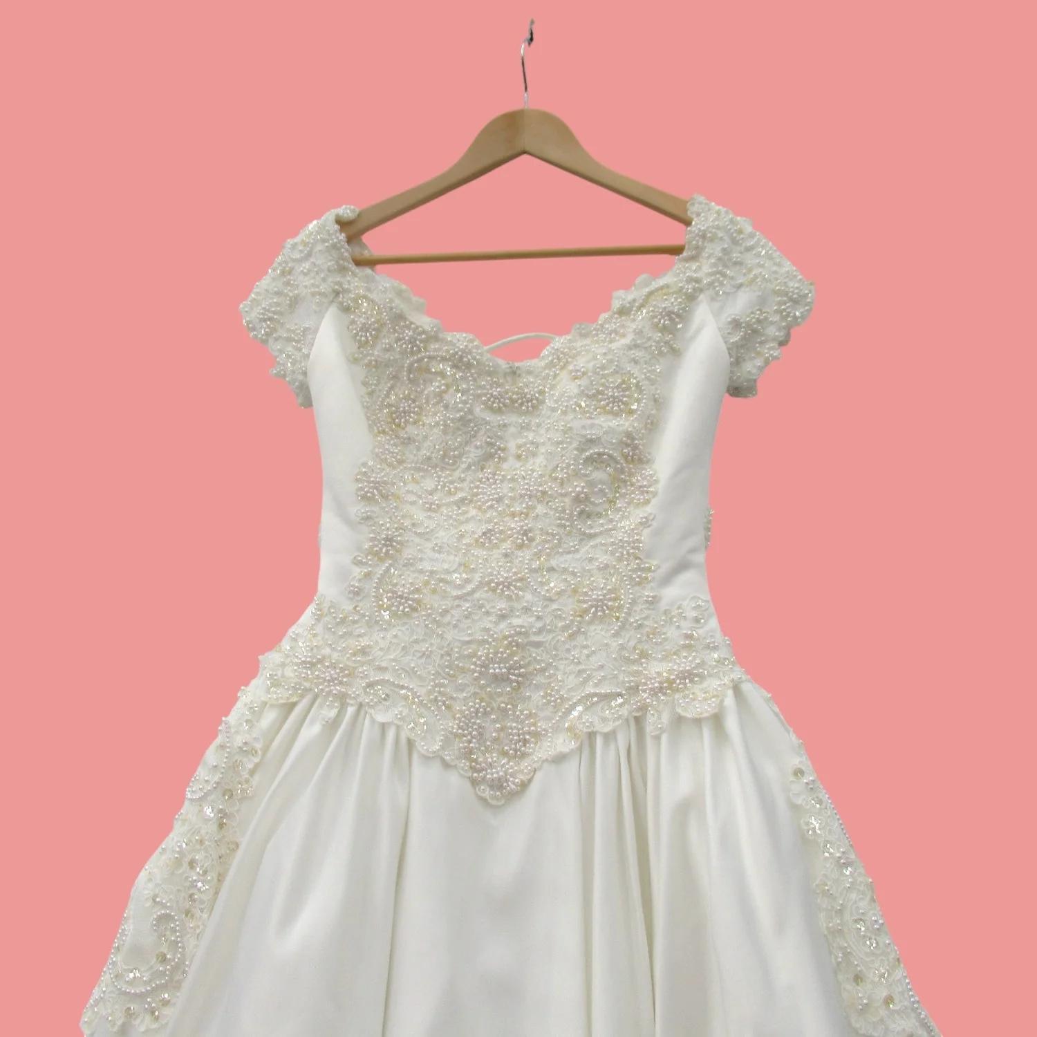 Forever Yours Wedding Dress UK 10 Ivory Vintage Womenswear | Pre-loved - Image 3