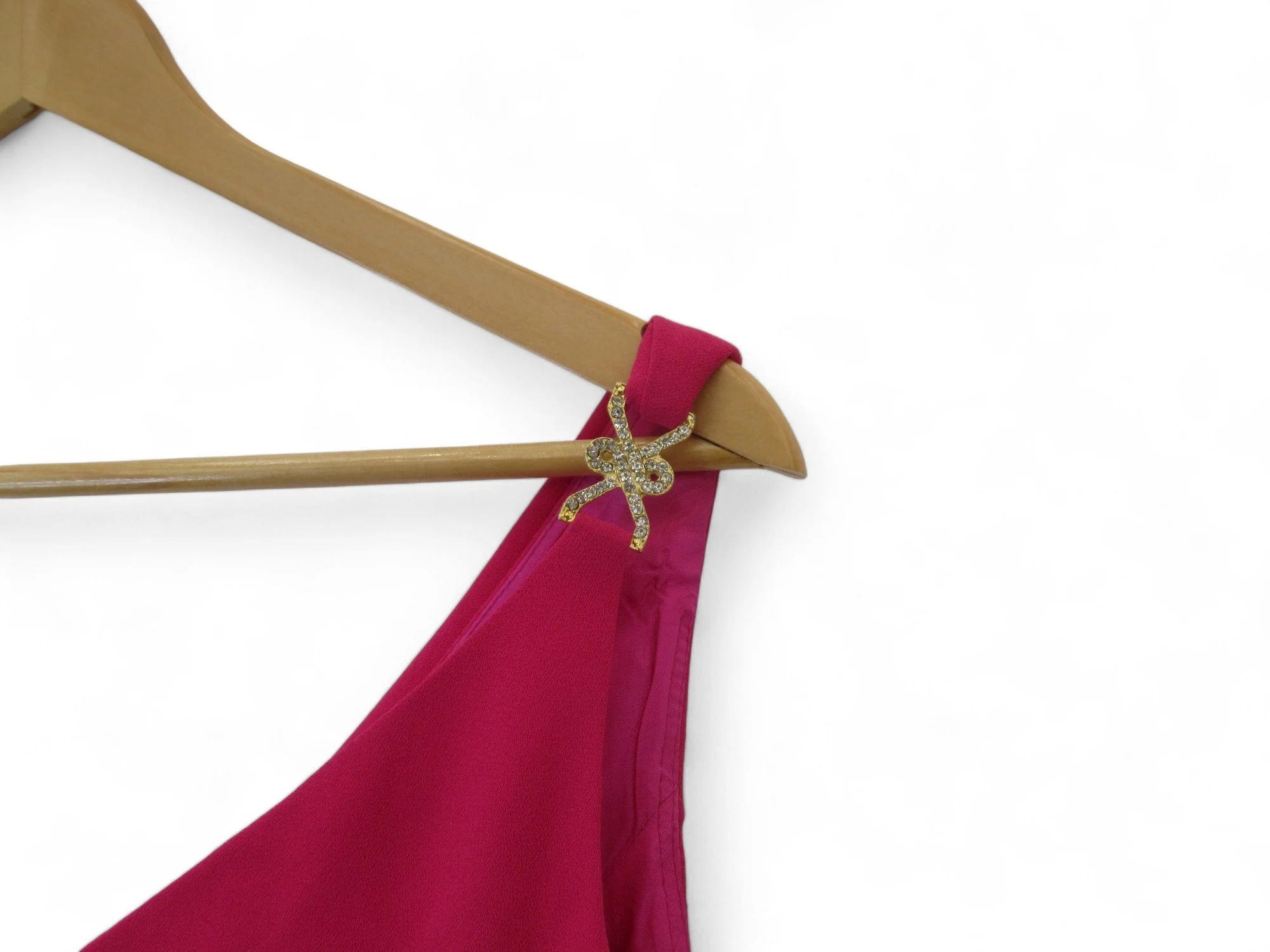 Frank Usher UK 14 Pink Diamante Dress Womenswear | Preloved - Image 3