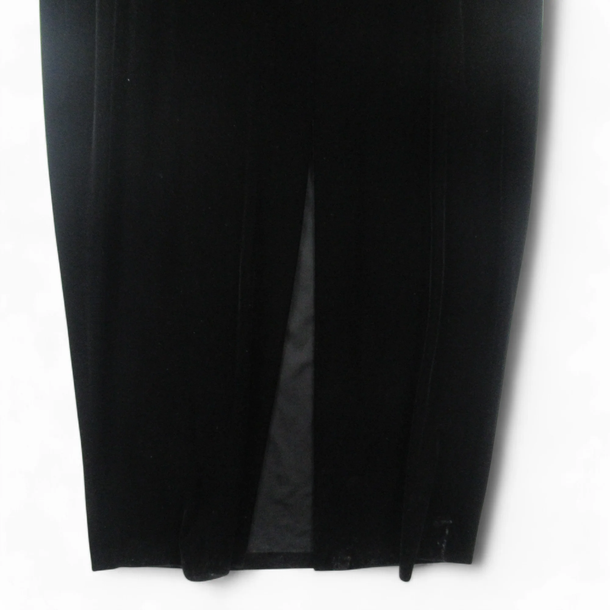 Frank Usher UK 18 Black Beaded Vintage Velvet Dress Womenswear | Preloved - Image 4