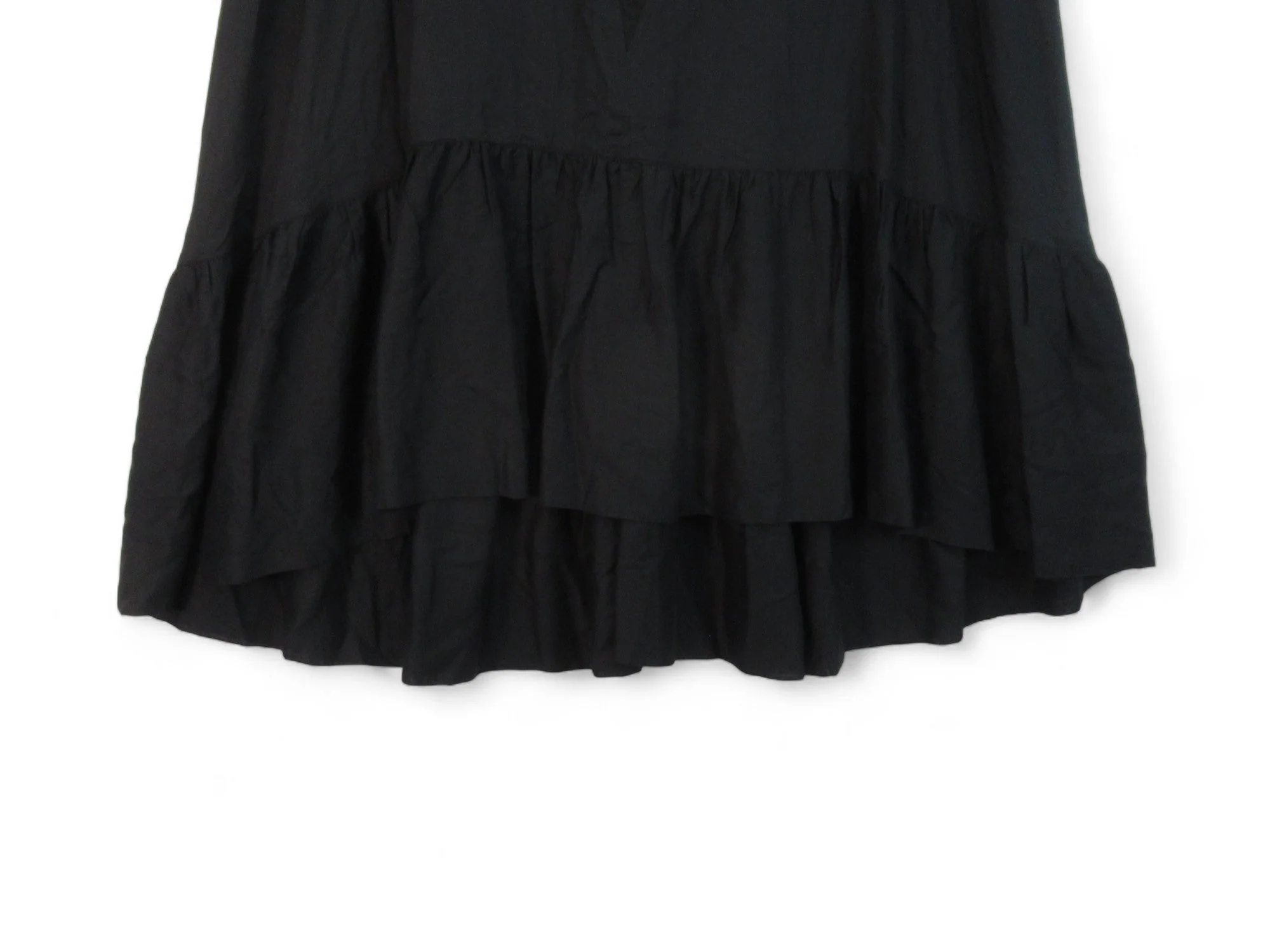 French Connection Small Black Frill Dress Womenswear | Preloved - Image 3