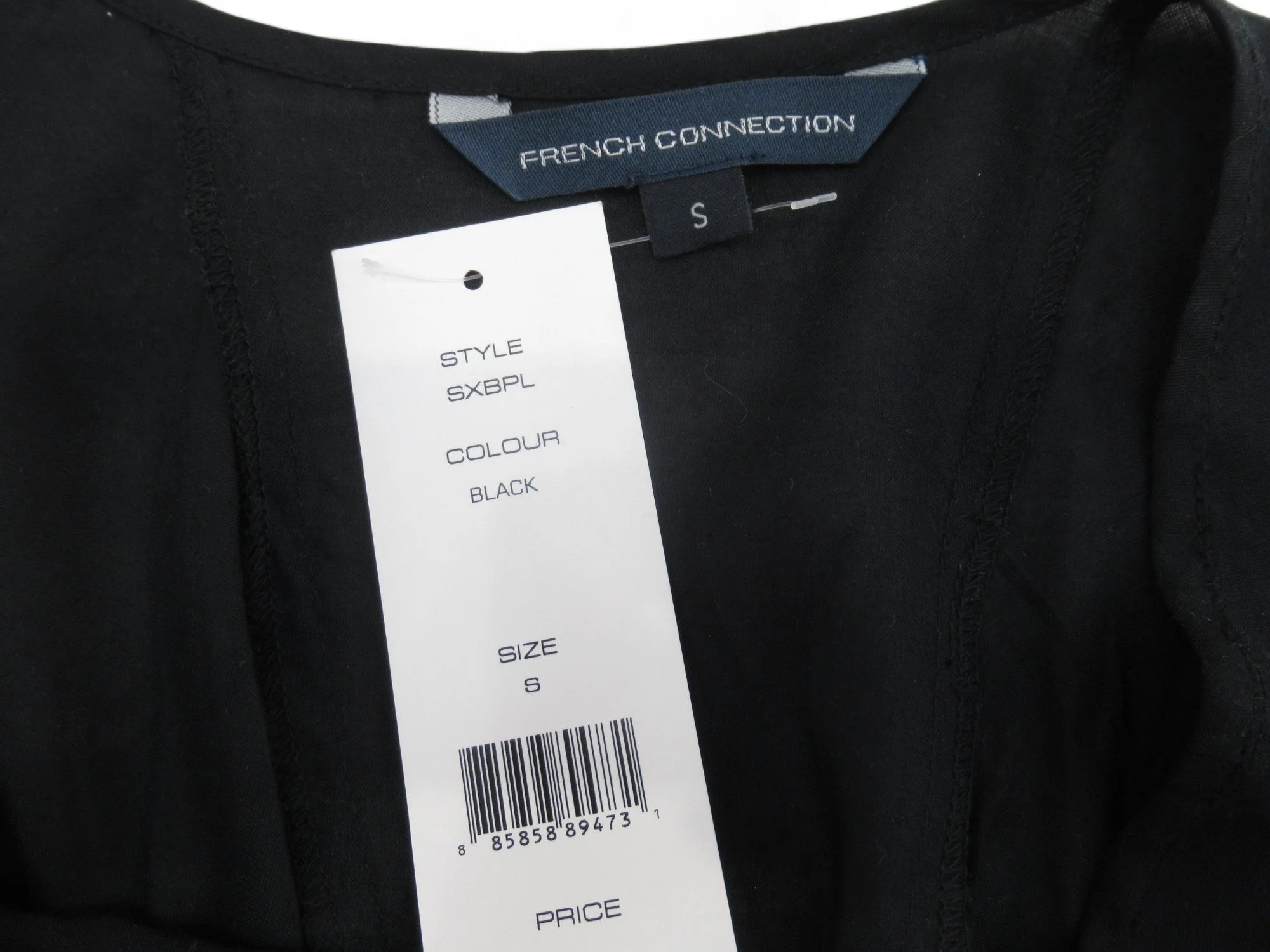French Connection Small Black Frill Dress Womenswear | Preloved - Image 5