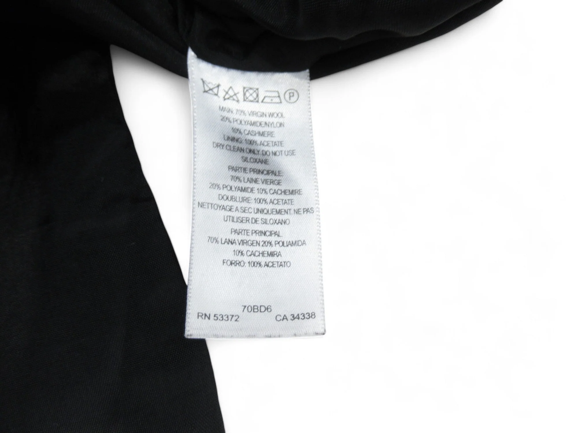 French Connection UK 6 Black Brown Wool Coat Womenswear | Preloved - Image 5