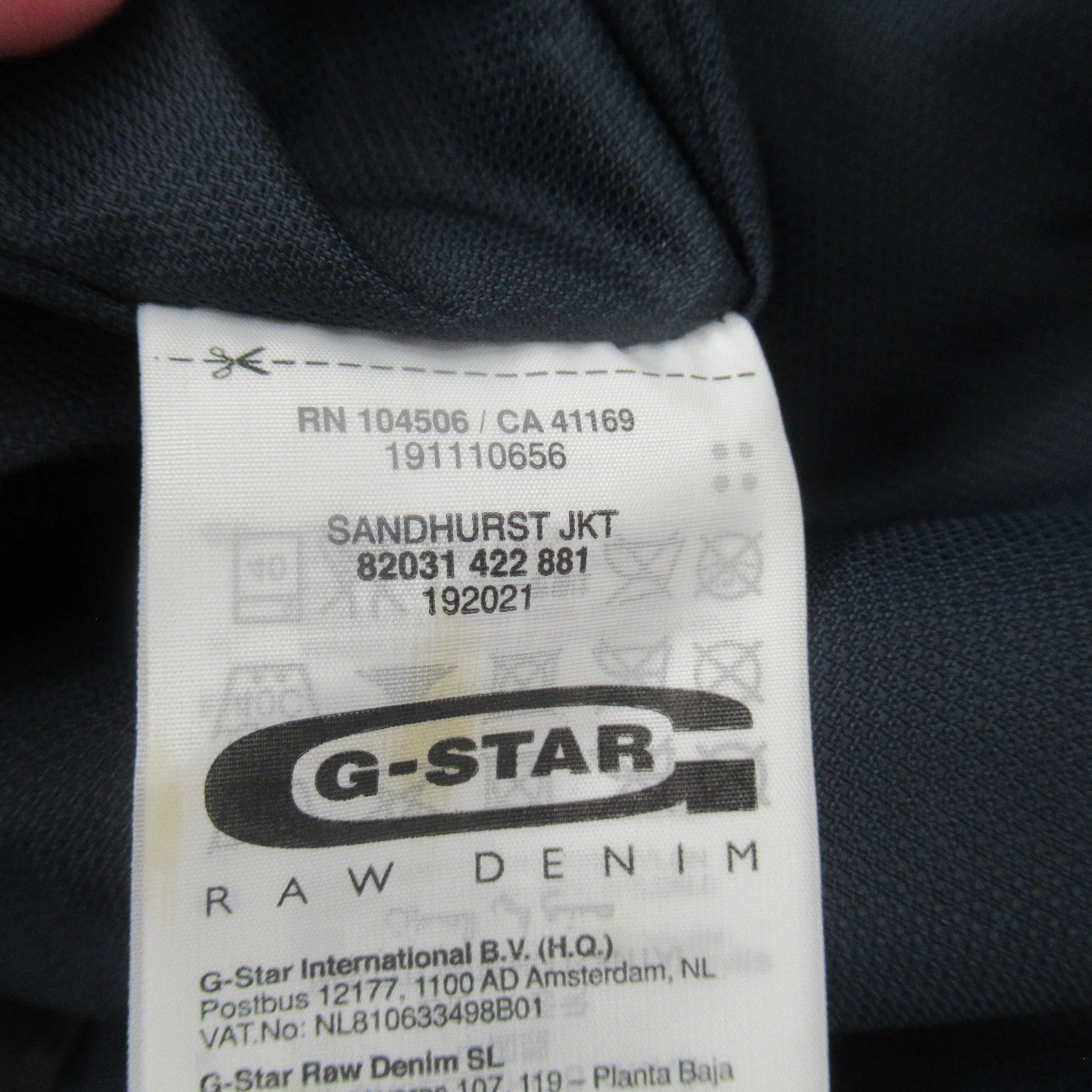 G Star Raw XL Blue Sandhurst Jacket Menswear | Preloved - Image 5