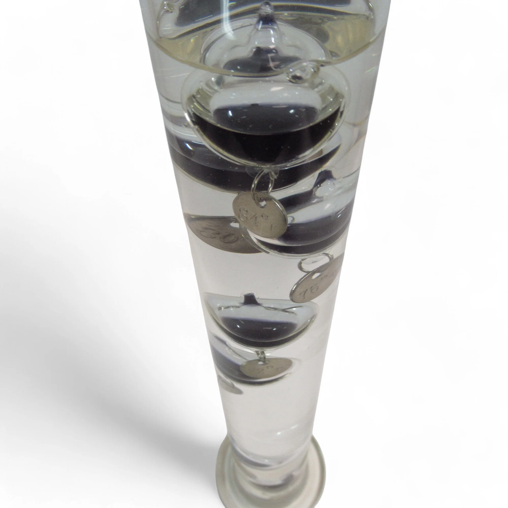 Galileo Thermometer Clear Glass Floating Indicators 40cm | Preloved - Image 6