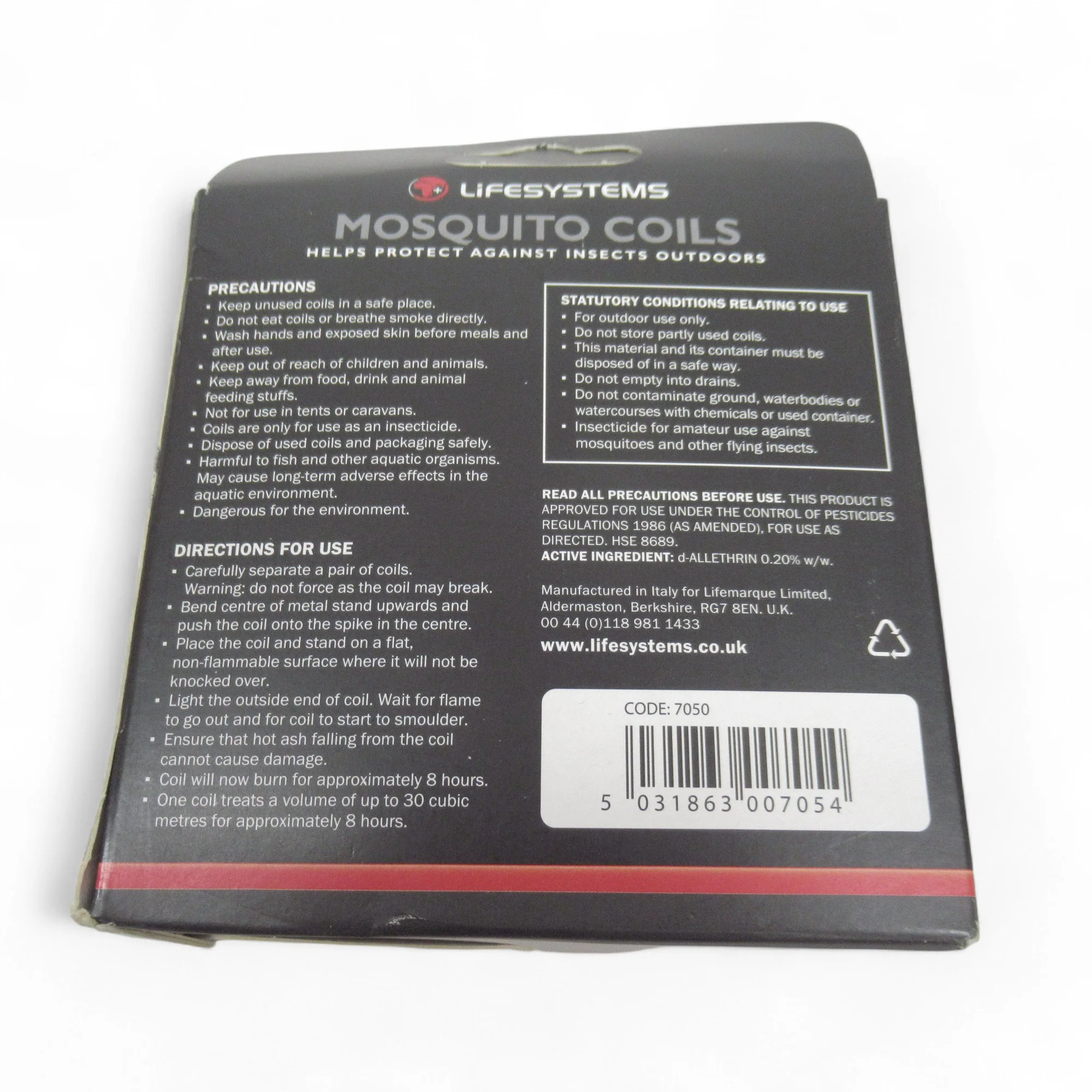 Life Systems Mosquito Repellent Smoke Coils Pack of 10 | Pre-loved - Image 5