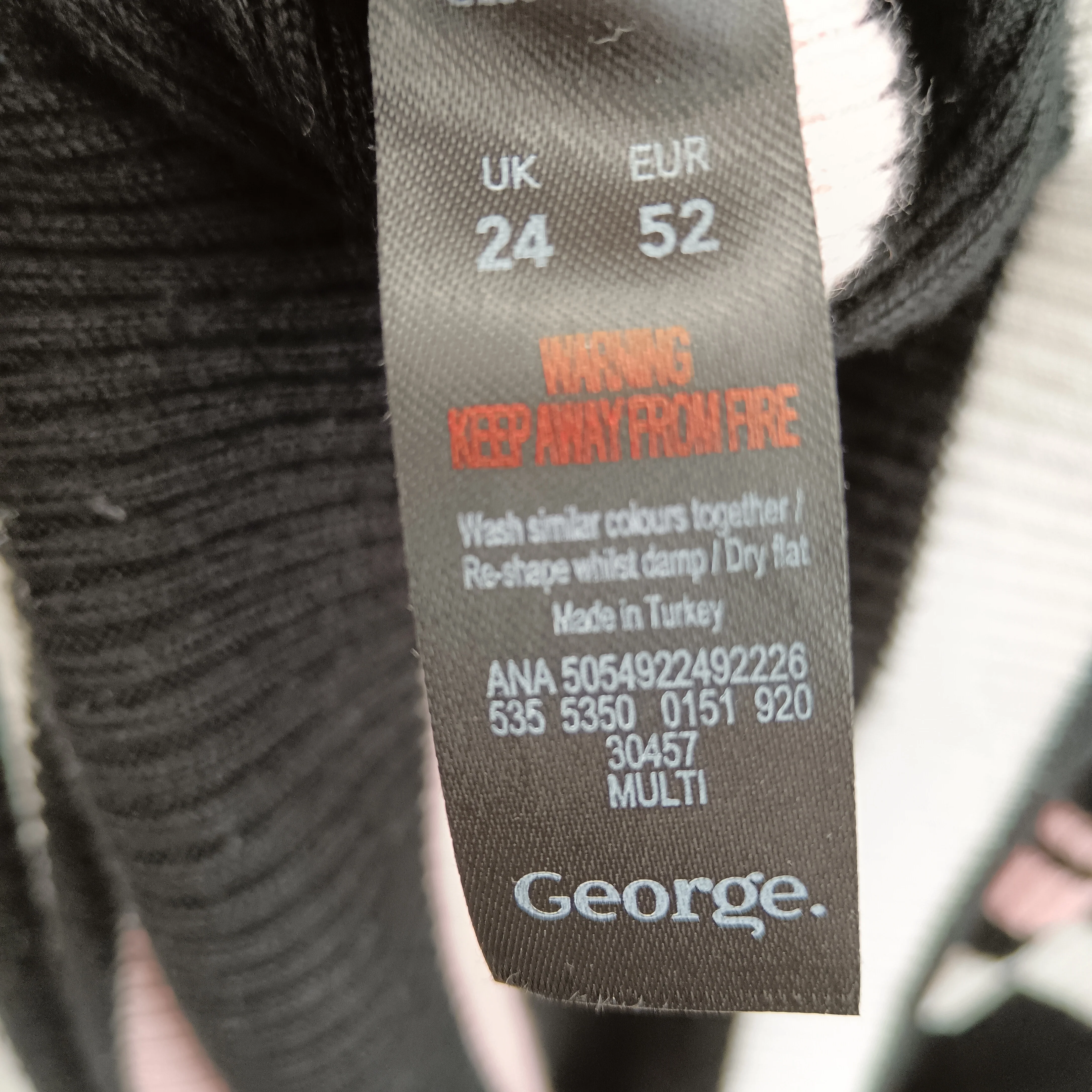 George Black Pink White Striped Jumper For Ladies UK 24 Womenswear | Pre-loved - Image 6