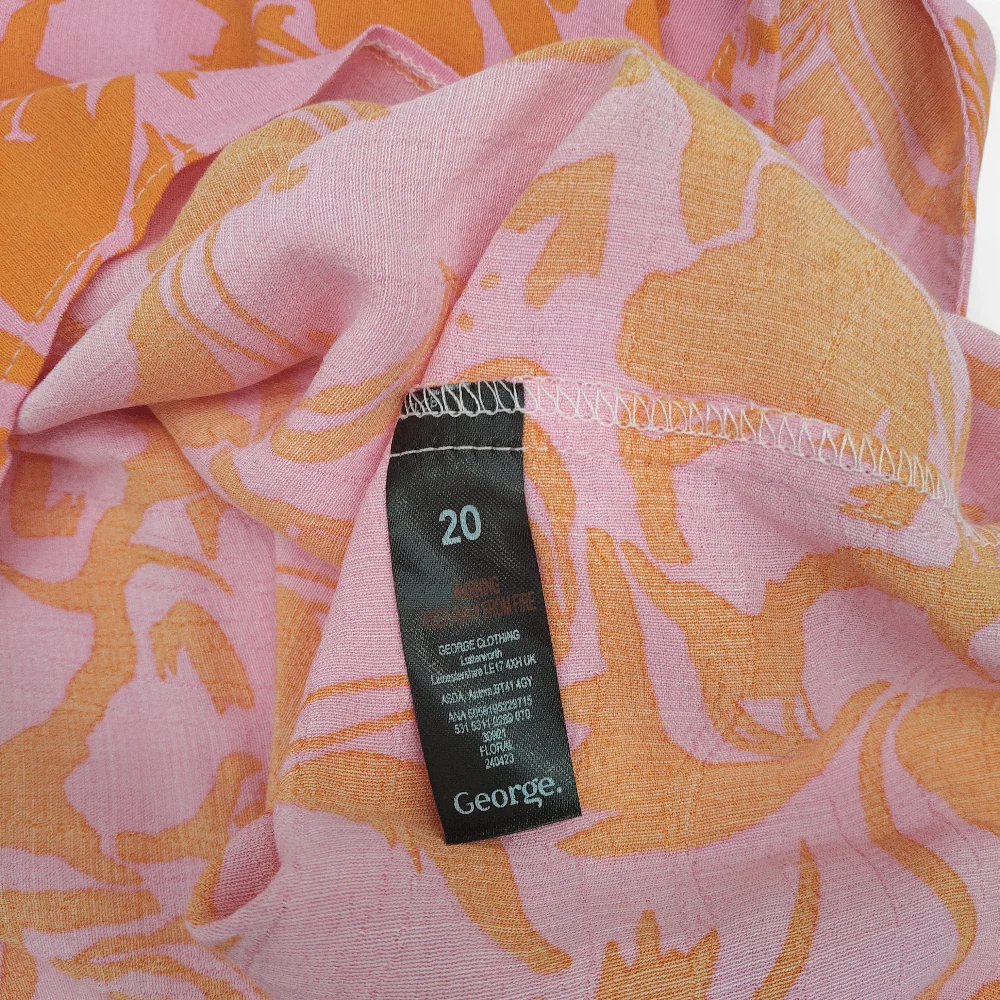 George Top Blouse UK 20 Orange Pink Womenswear | Pre-loved - Image 6