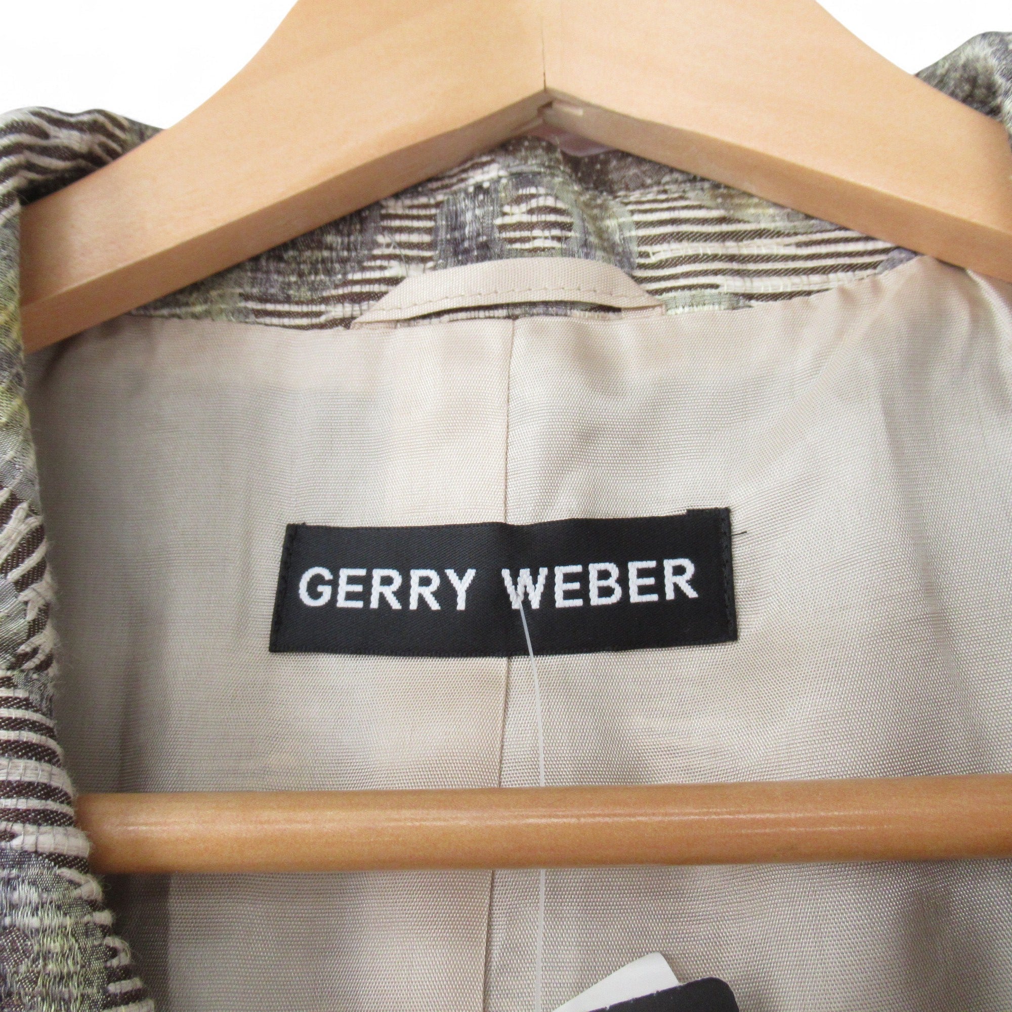 Gerry Weber Vintage Blazer UK 16 Green Womenswear | Pre-loved - Image 5
