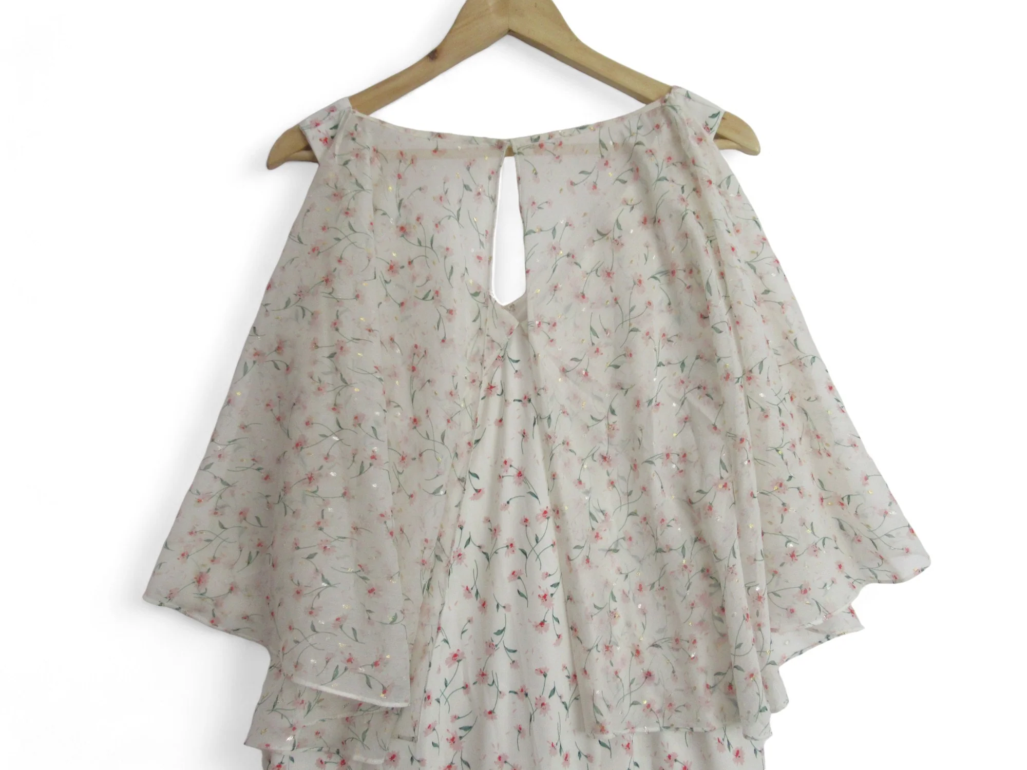Gina Bacconi UK 12 Cream PInk Dress Womenswear | Preloved - Image 2