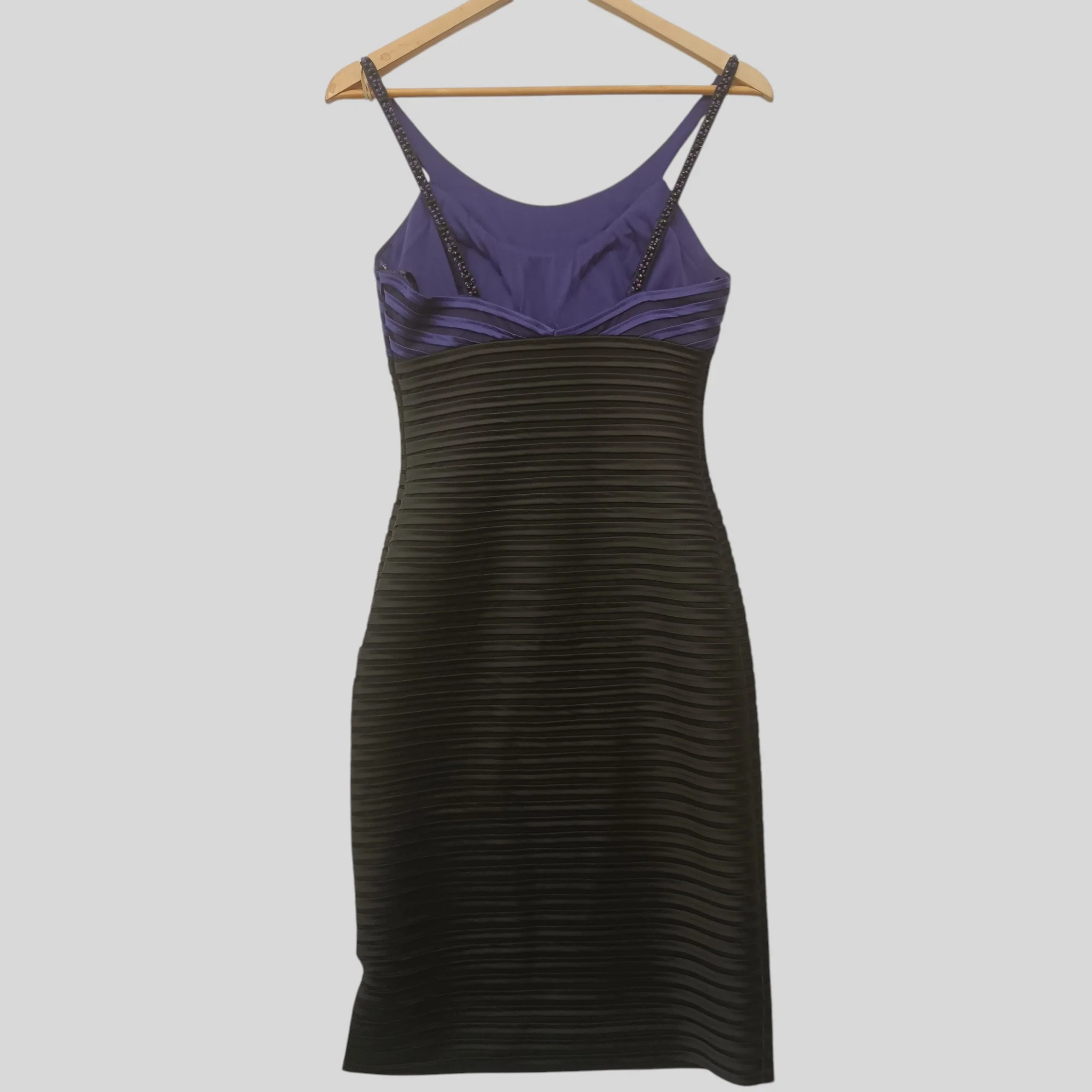 Gino Cerutti Mother of Bride Purple & Black  Dress With Matching Jacket  UK XS  -Tags On Womenswear | Pre-loved - Image 2