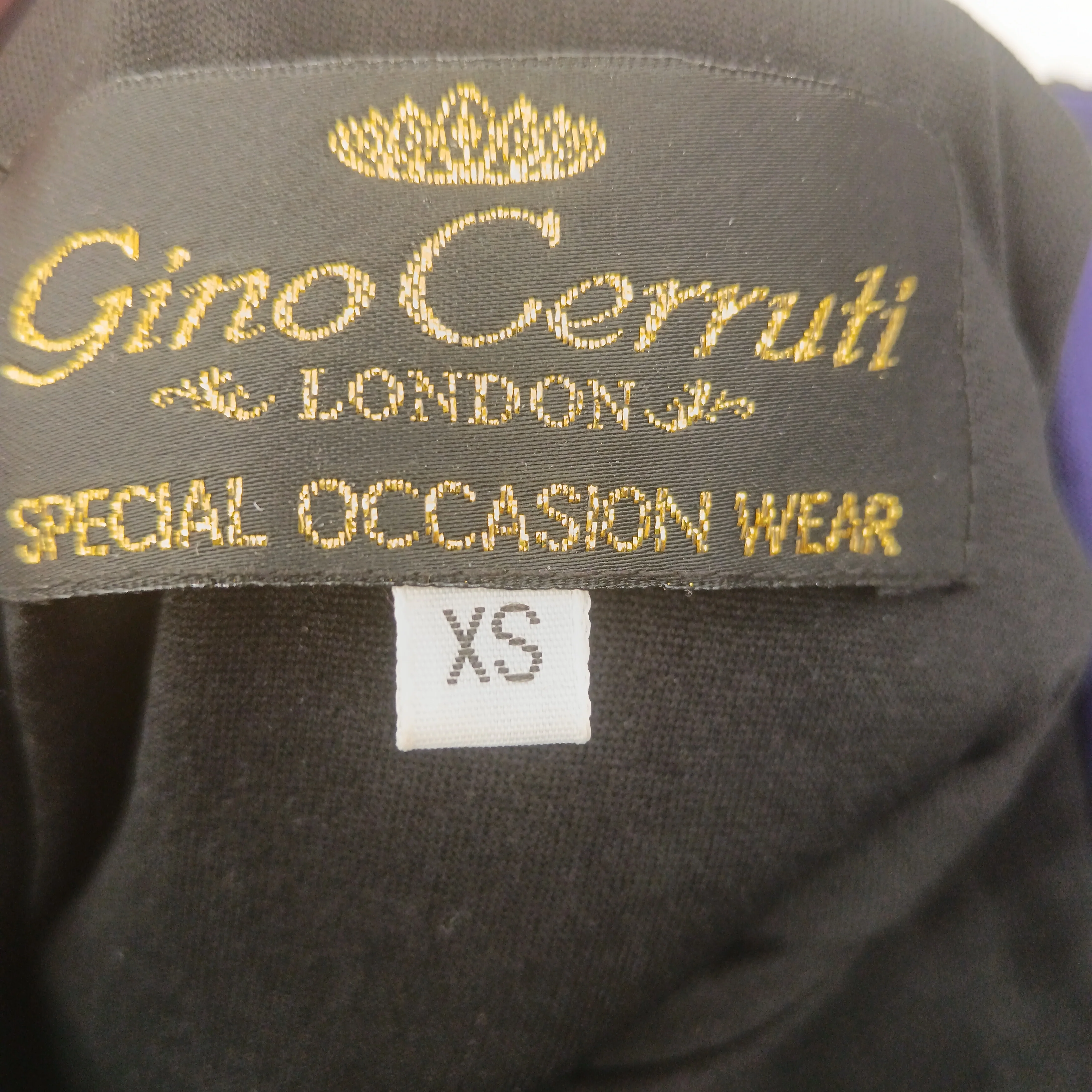 Gino Cerutti Mother of Bride Purple & Black  Dress With Matching Jacket  UK XS  -Tags On Womenswear | Pre-loved - Image 6